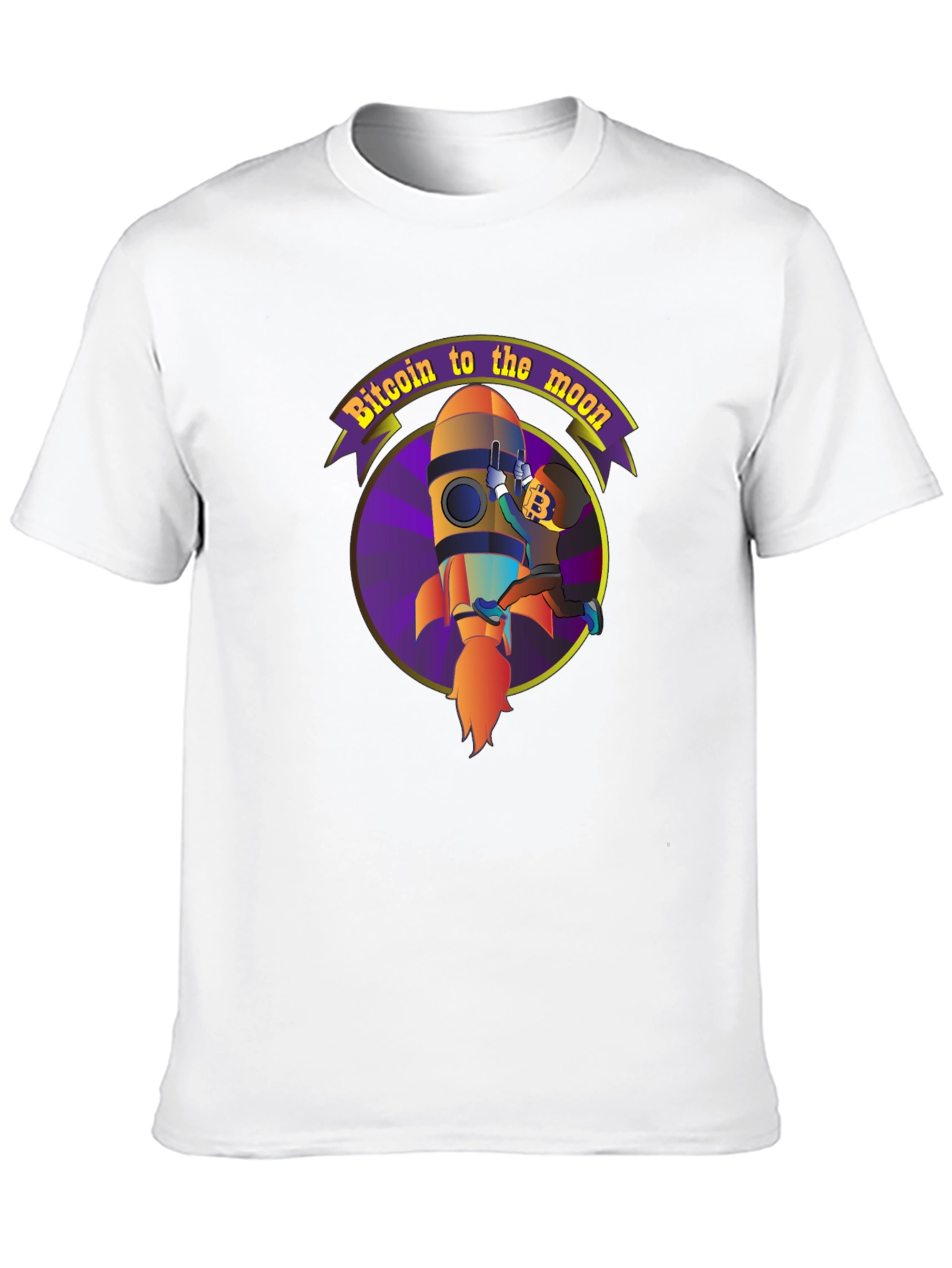 Bitcoin to the Moon T-Shirt Crypto HODL