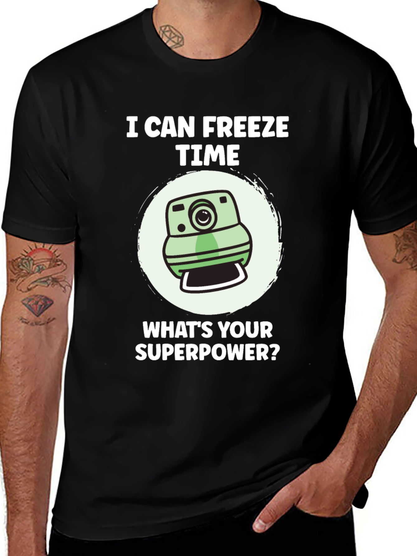 Freeze Time Camera T-Shirt - Superpower Tee