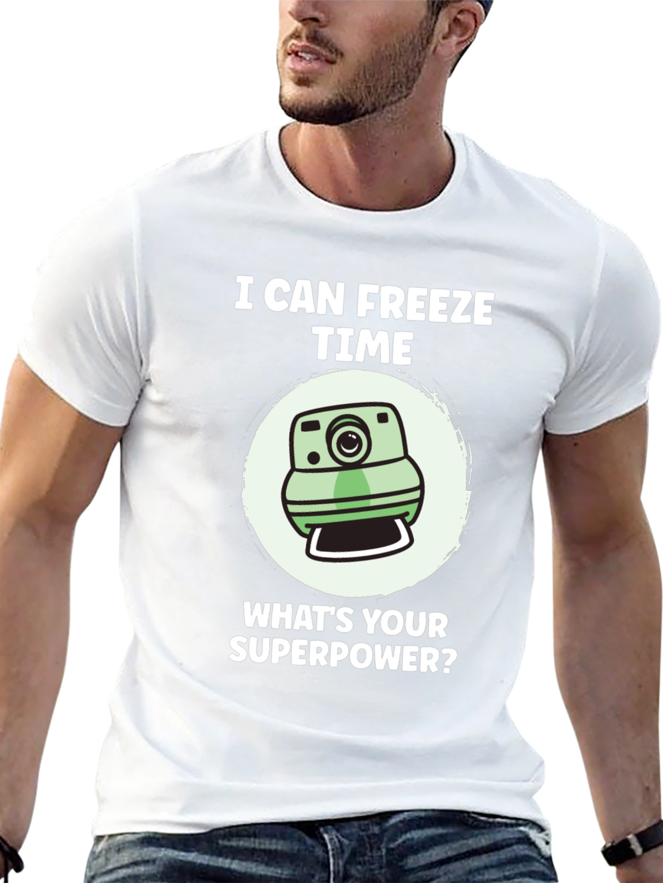 Freeze Time Camera T-Shirt - Superpower Tee