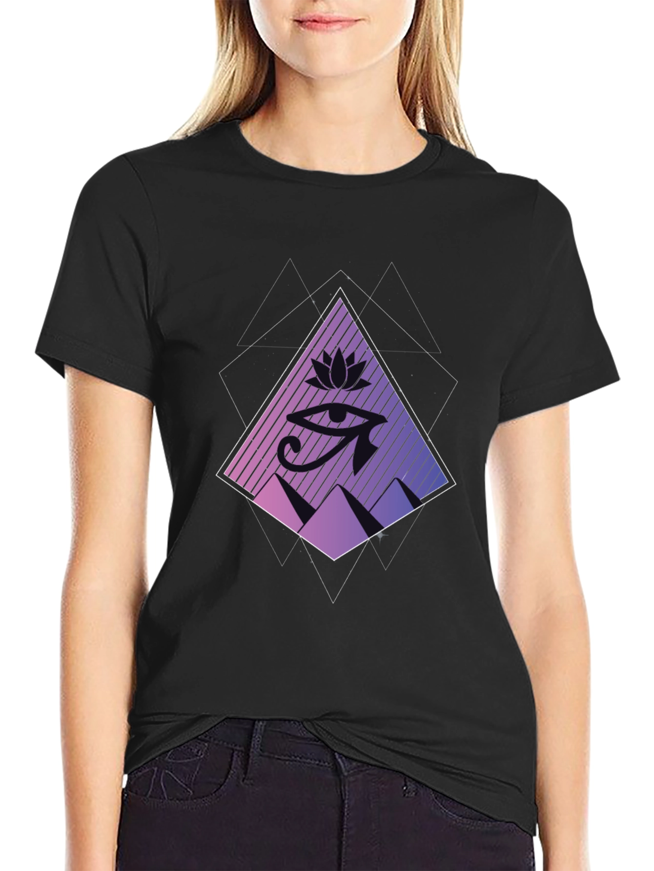 Eye of Horus Graphic Tee - Black