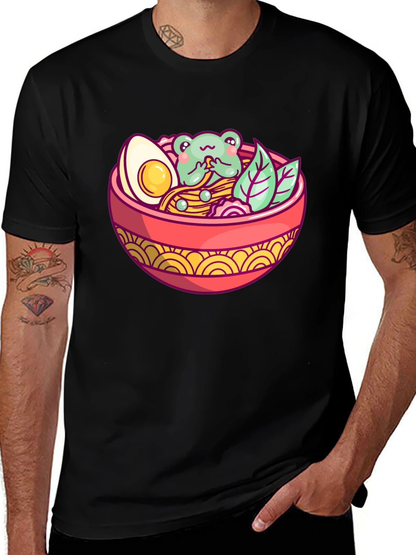 Ramen Frog Graphic T-Shirt