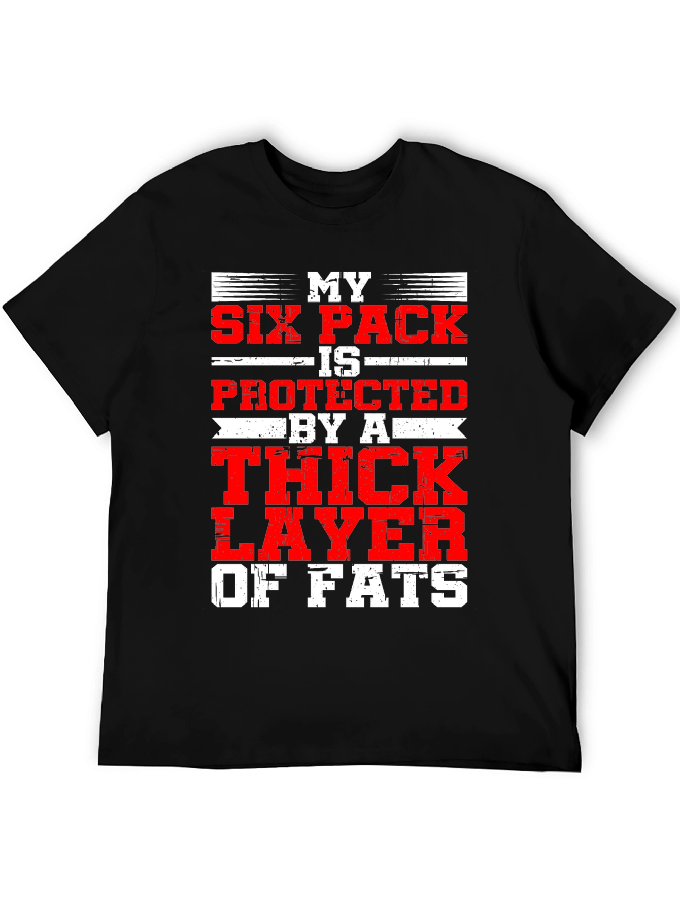 My Six Pack is Protected Funny Graphic T-Shirt