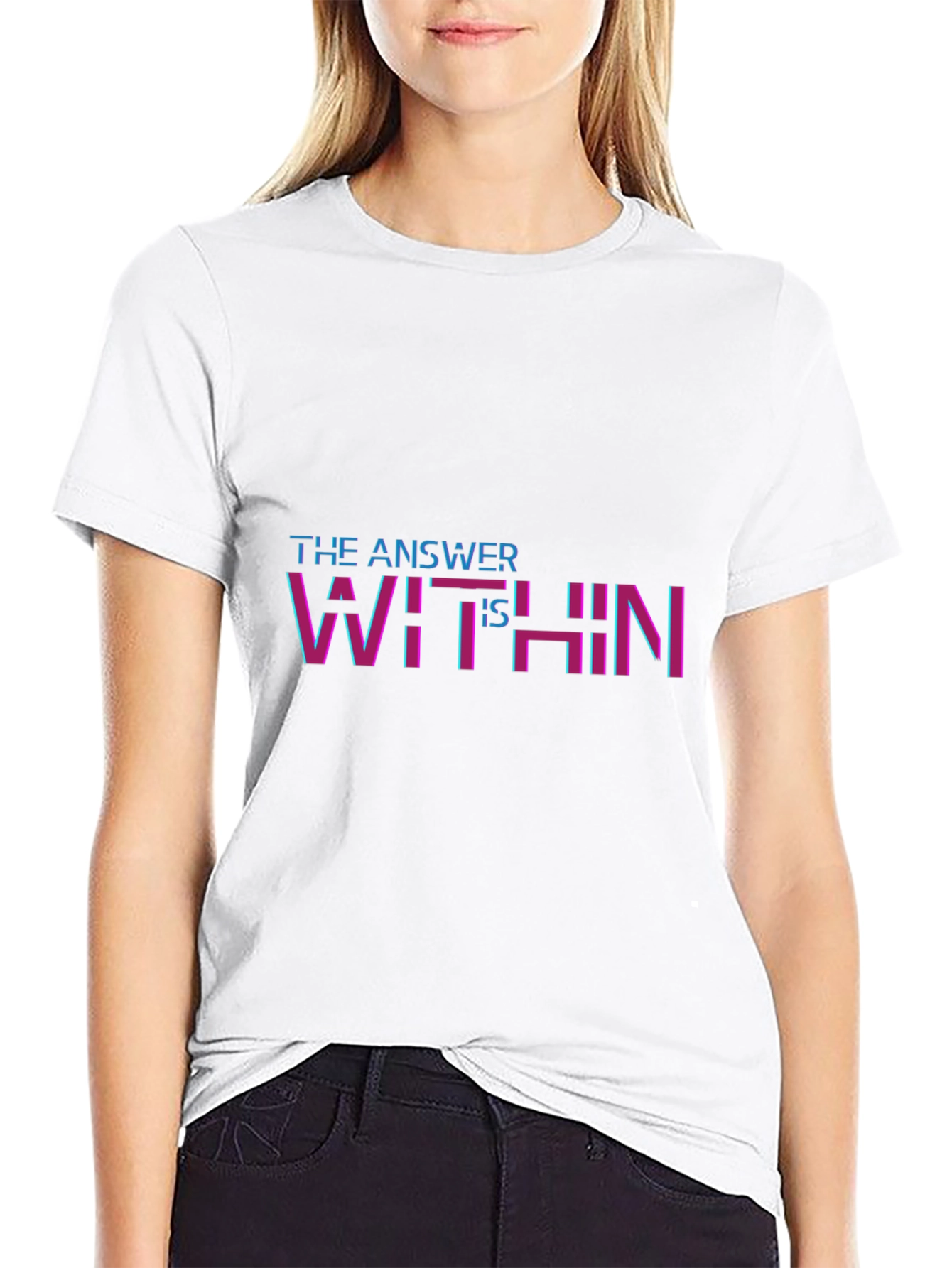The Answer Is Within T-Shirt - Black
