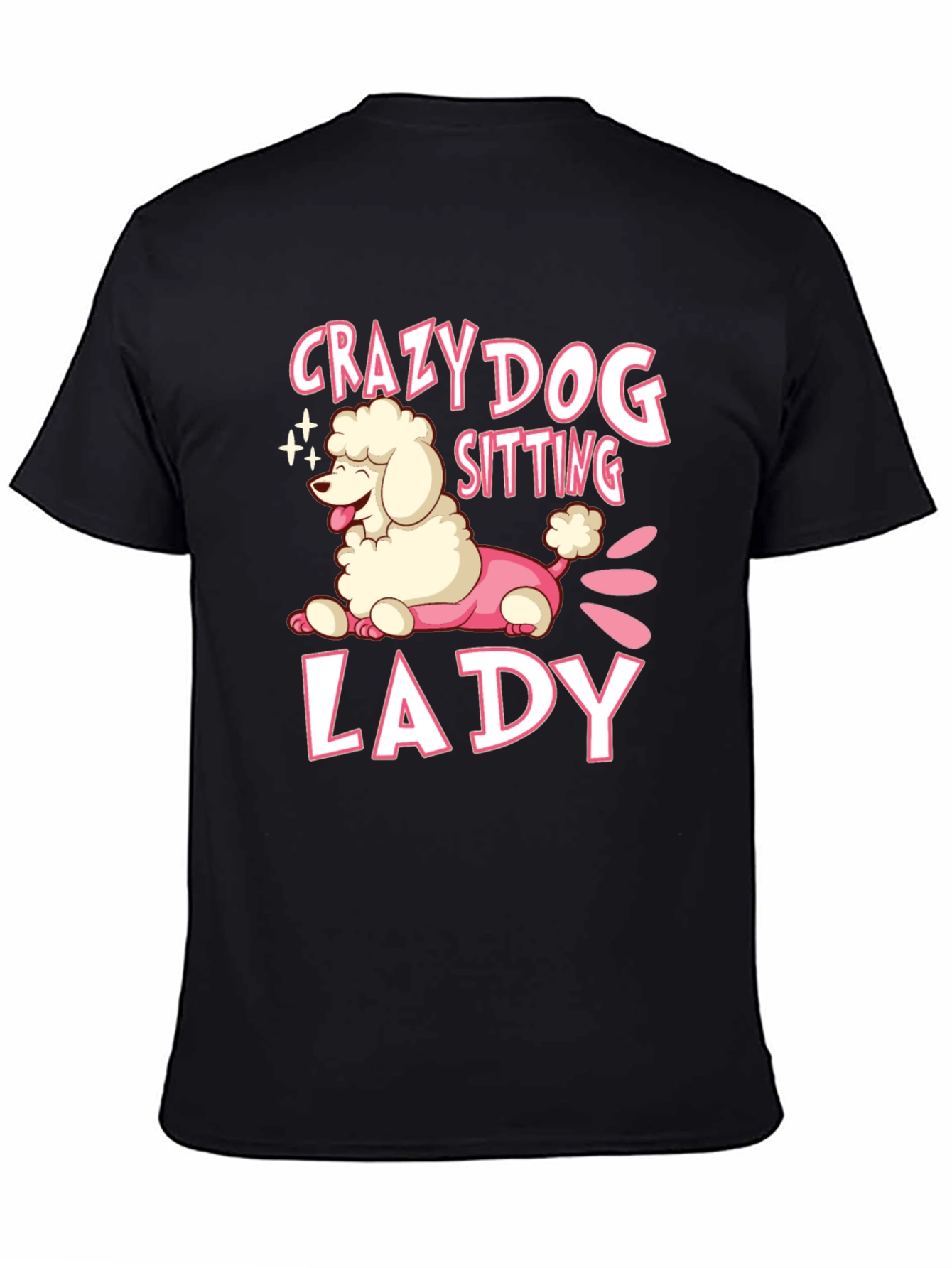 Crazy Dog Lady T-Shirt Cute Poodle Graphic Tee