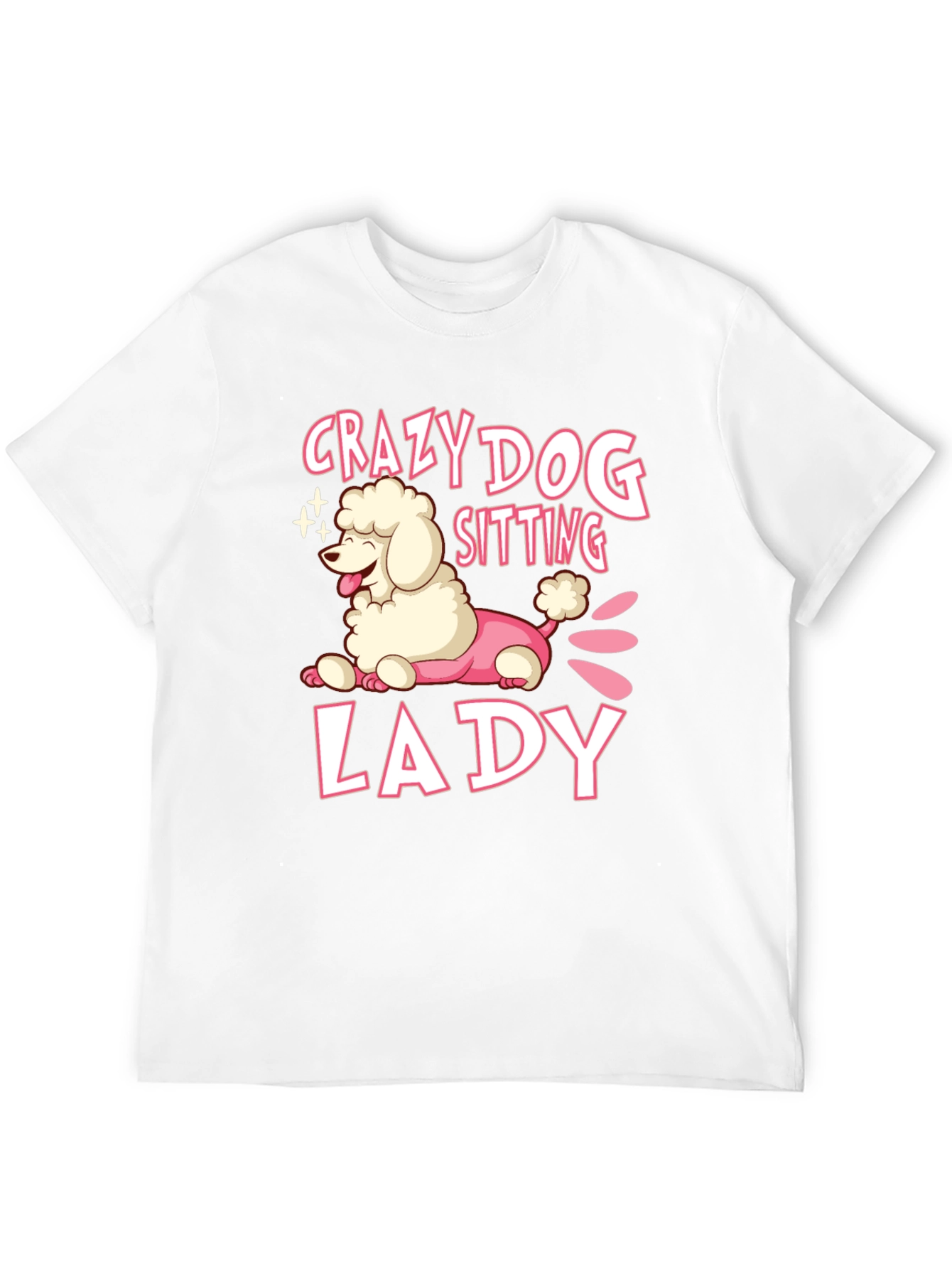 Crazy Dog Lady T-Shirt Cute Poodle Graphic Tee