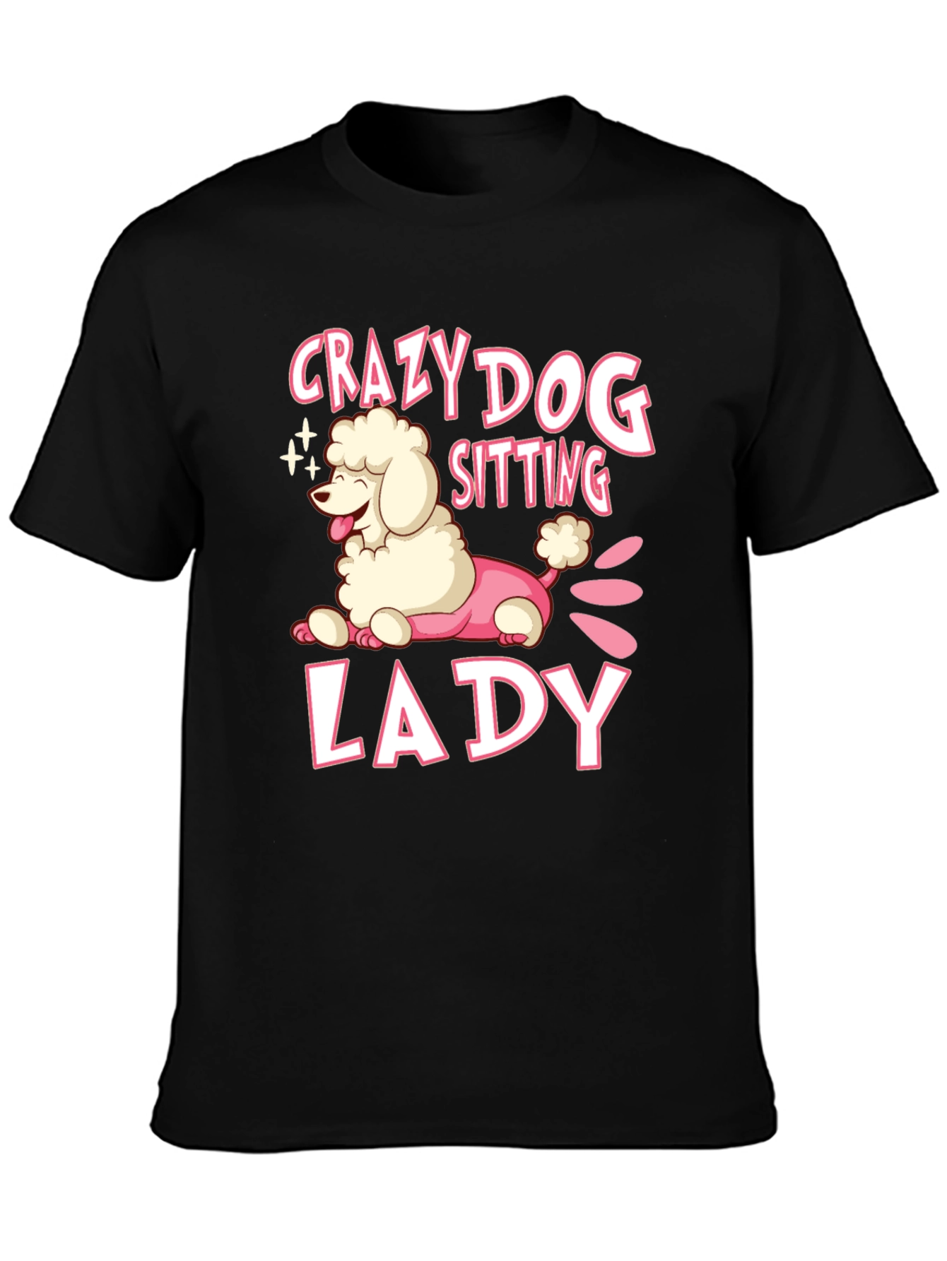 Crazy Dog Lady T-Shirt Cute Poodle Graphic Tee