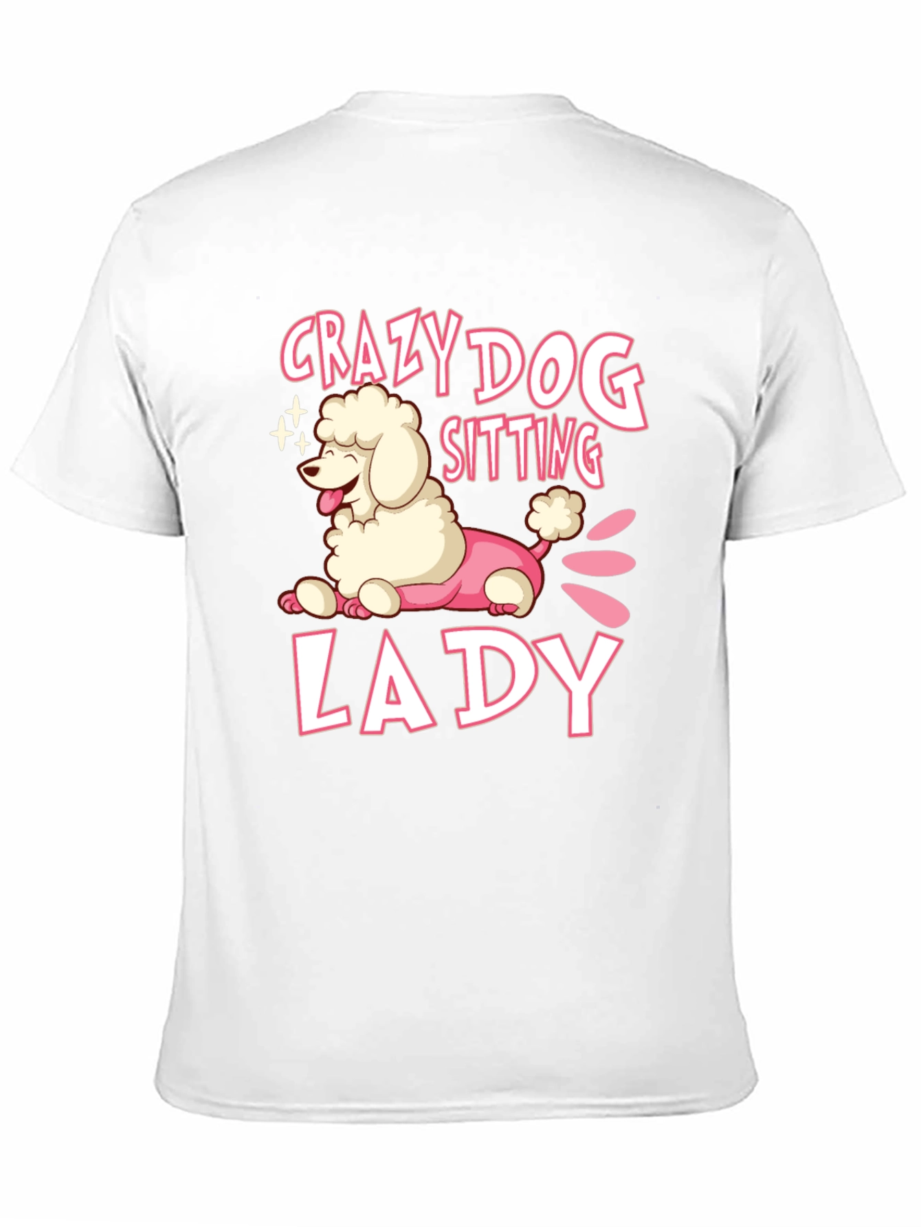 Crazy Dog Lady T-Shirt Cute Poodle Graphic Tee
