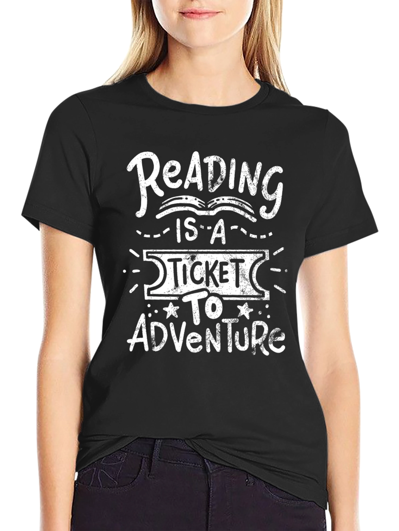Reading is a Ticket to Adventure Graphic Tee
