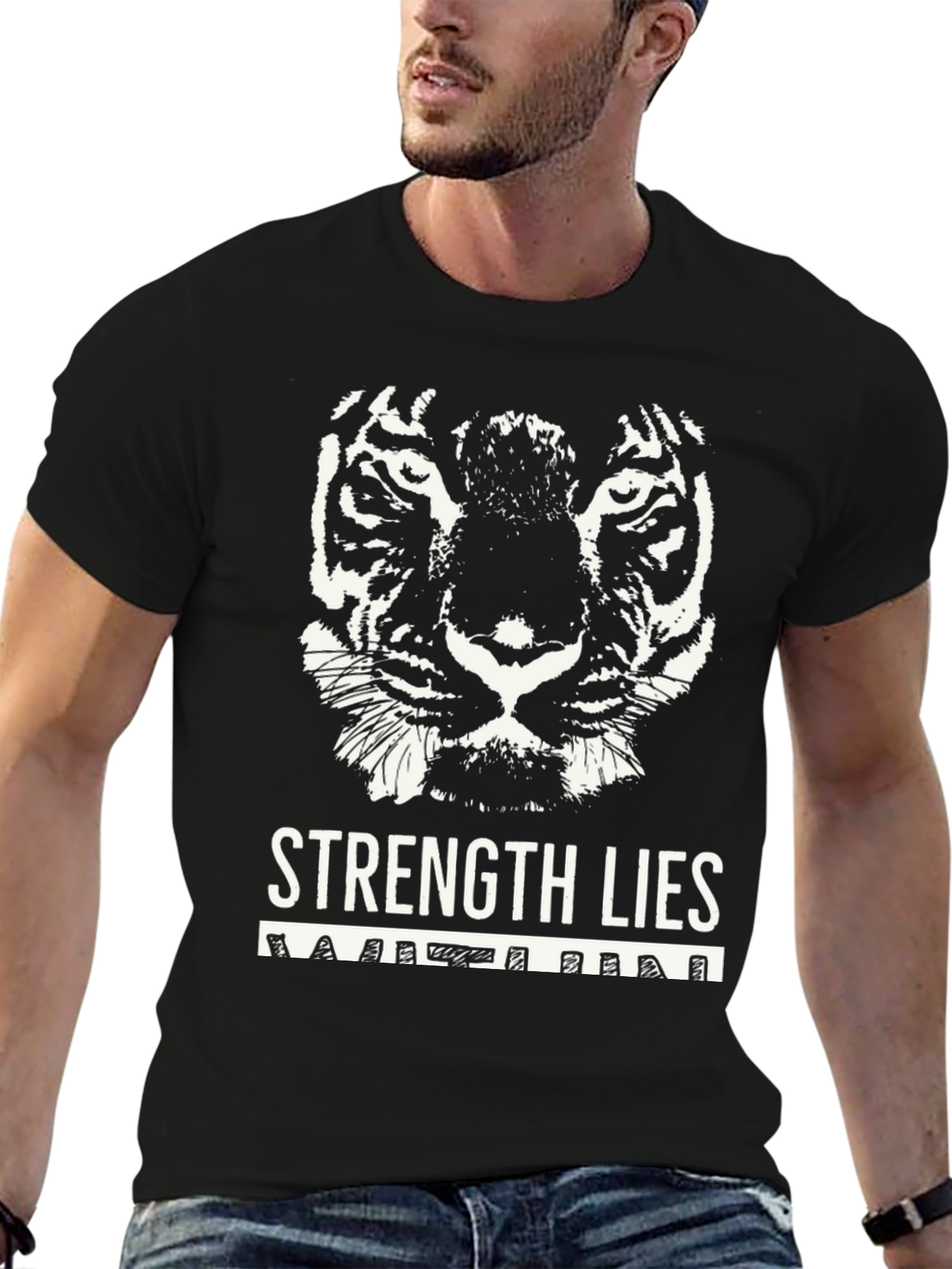 Strength Within Tiger Graphic Tee