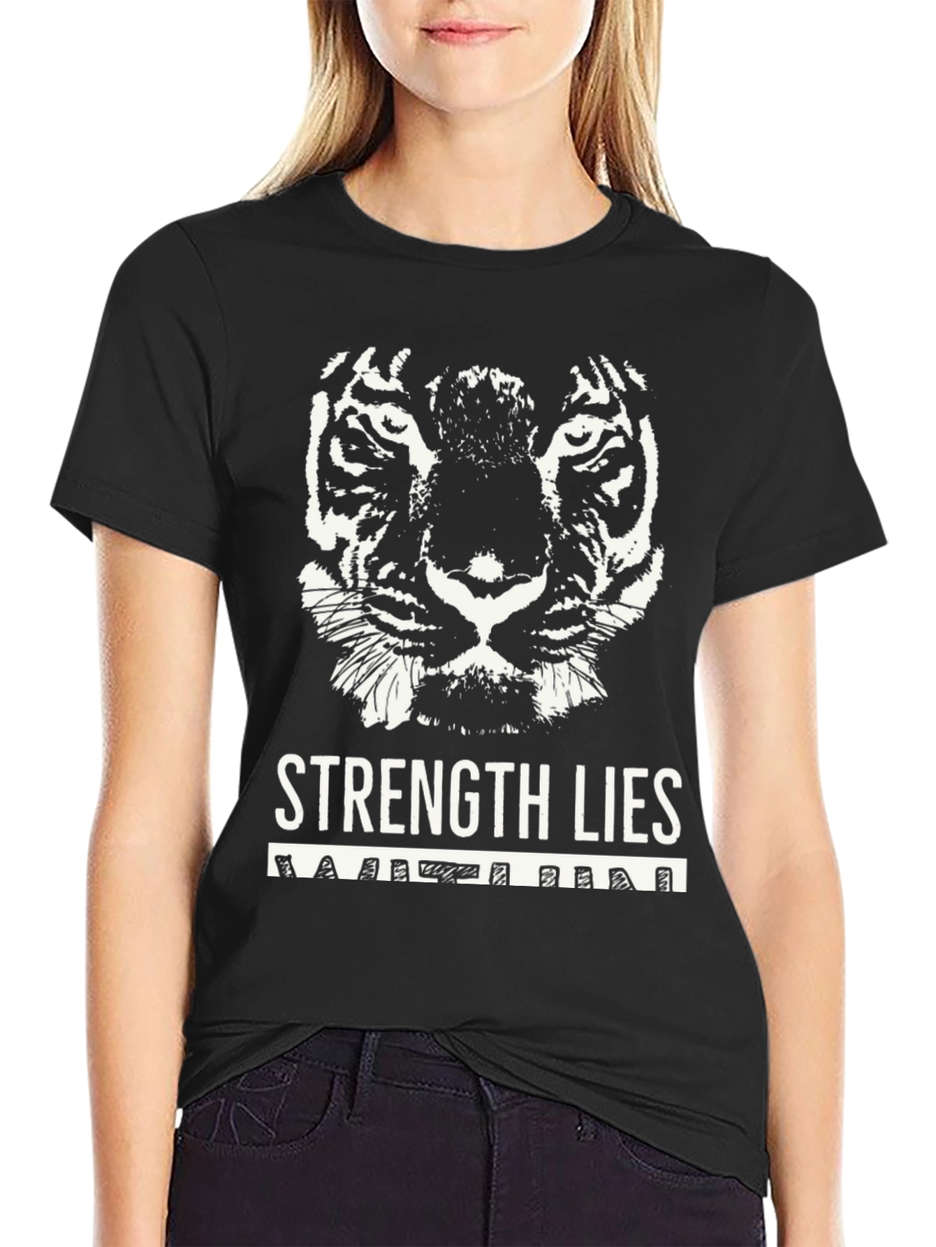 Strength Within Tiger Graphic Tee