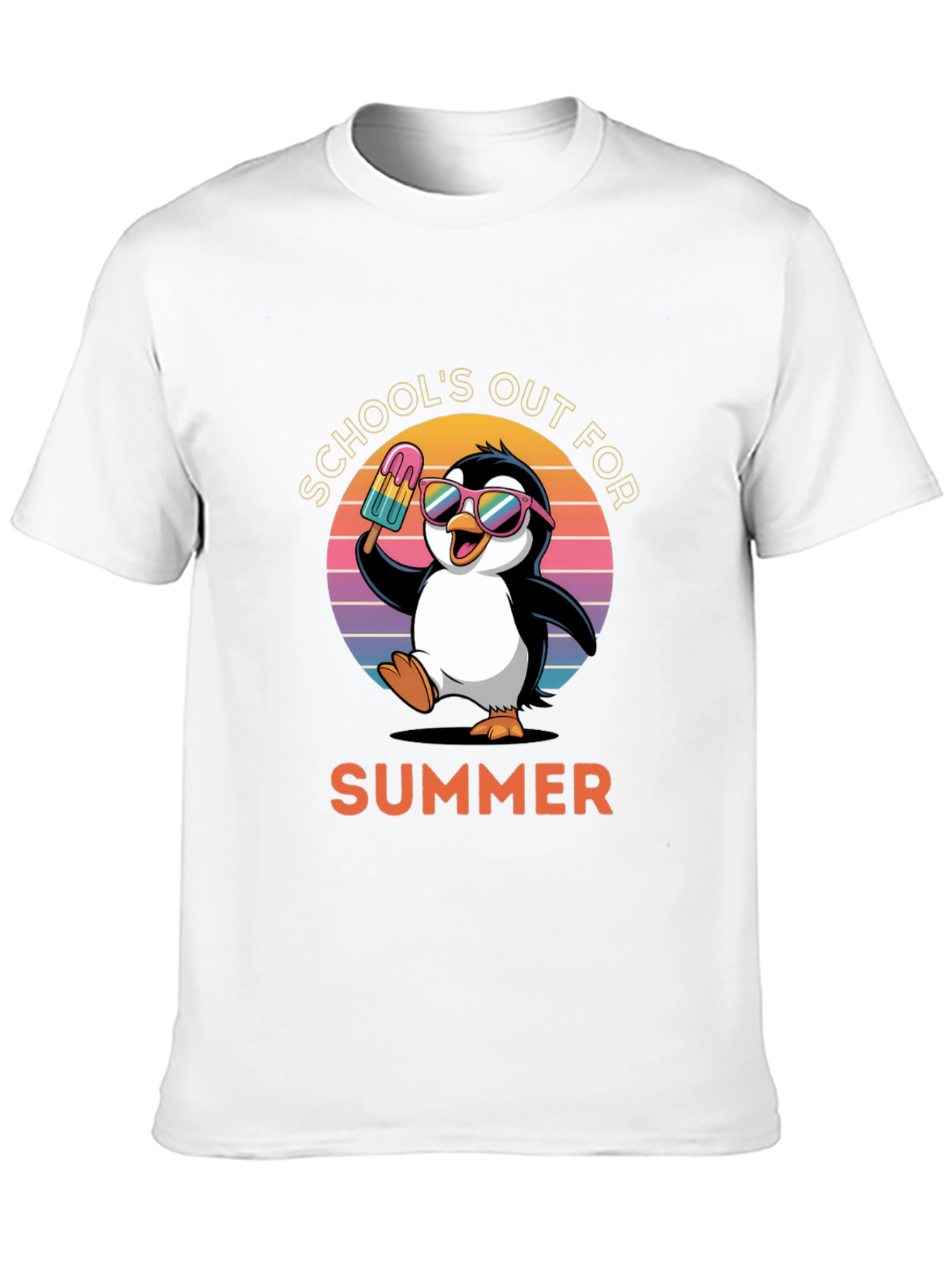 Schools Out Summer Penguin T-Shirt