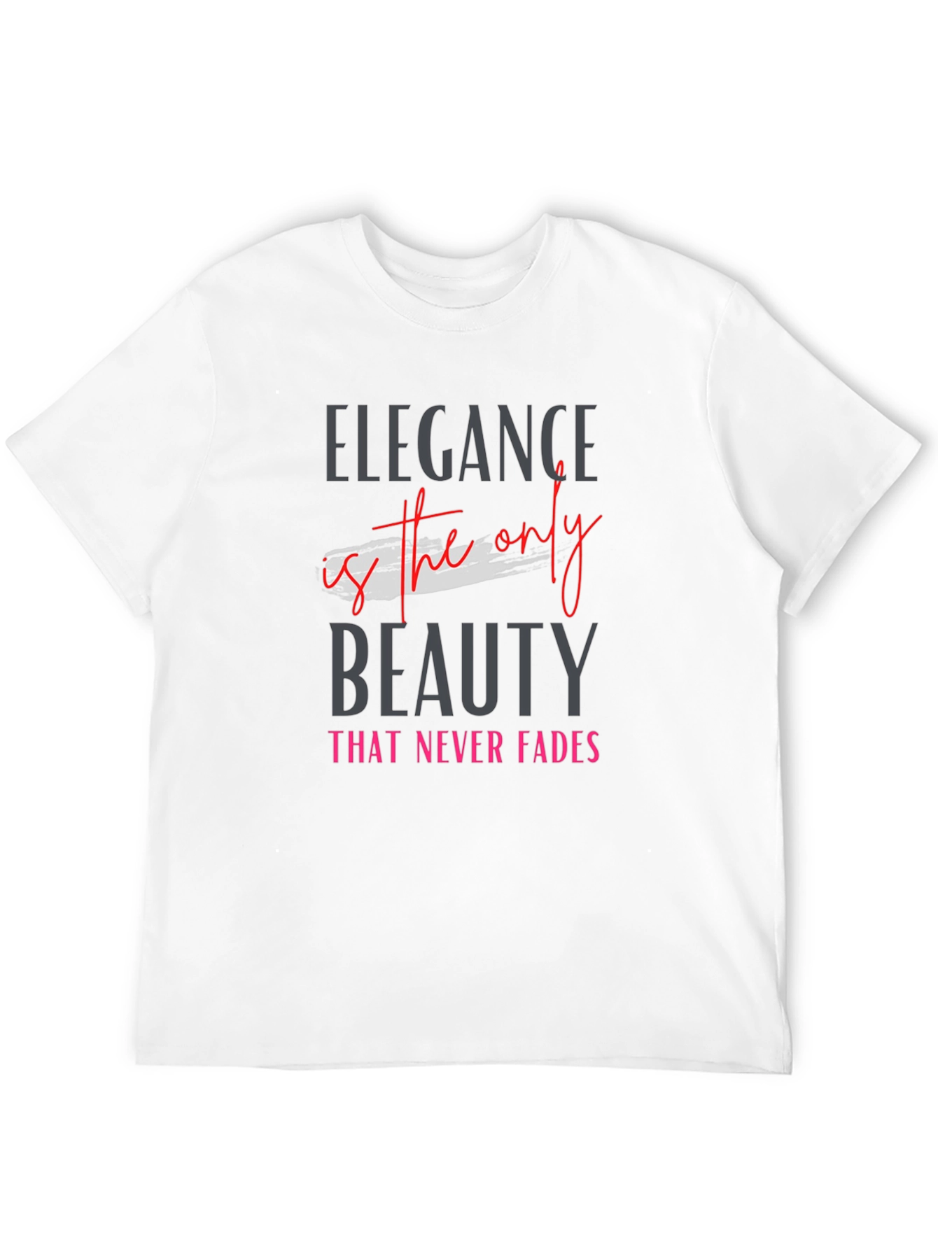 Elegant Black Tee - Beauty Never Fades