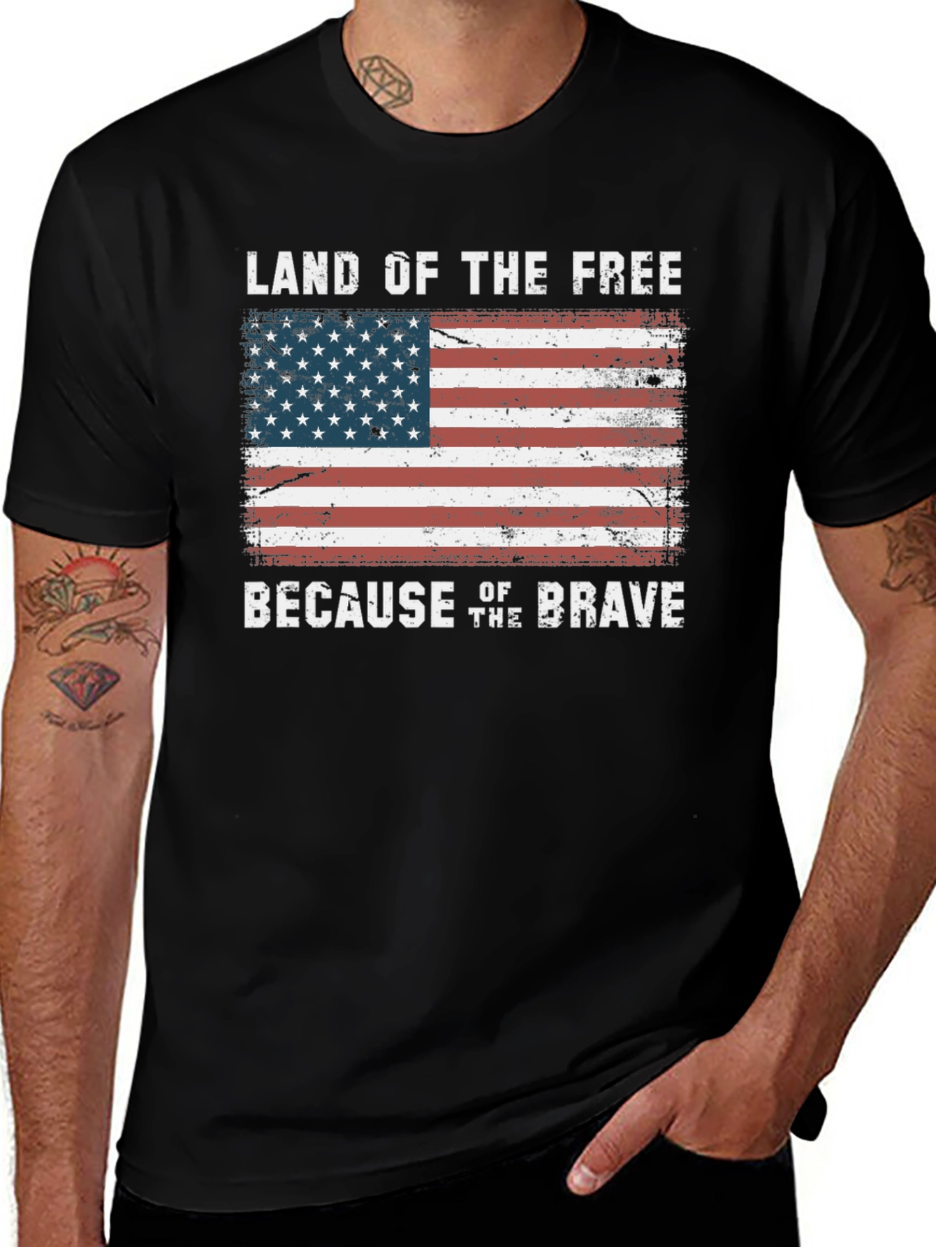 Land of the Free Patriotic T-Shirt