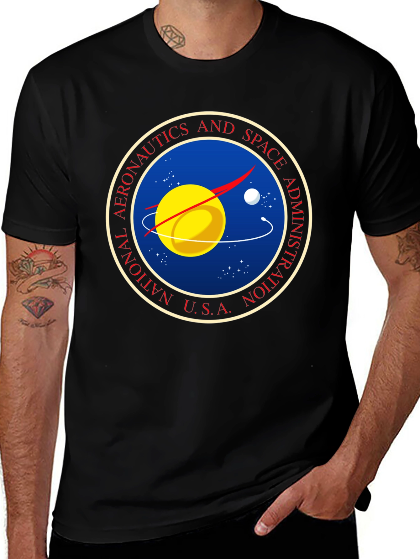 NASA Logo Graphic Black T-Shirt