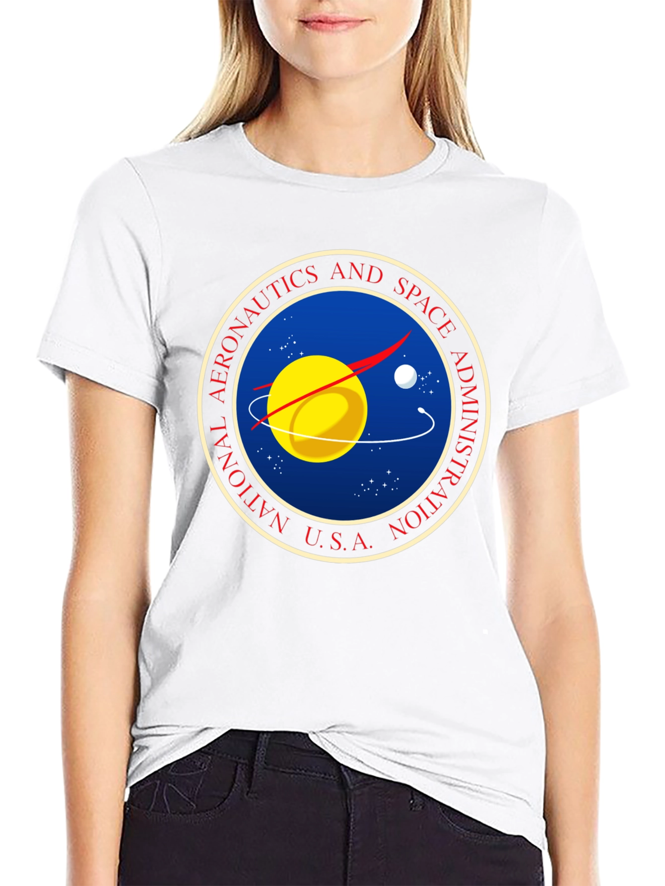 NASA Logo Graphic Black T-Shirt