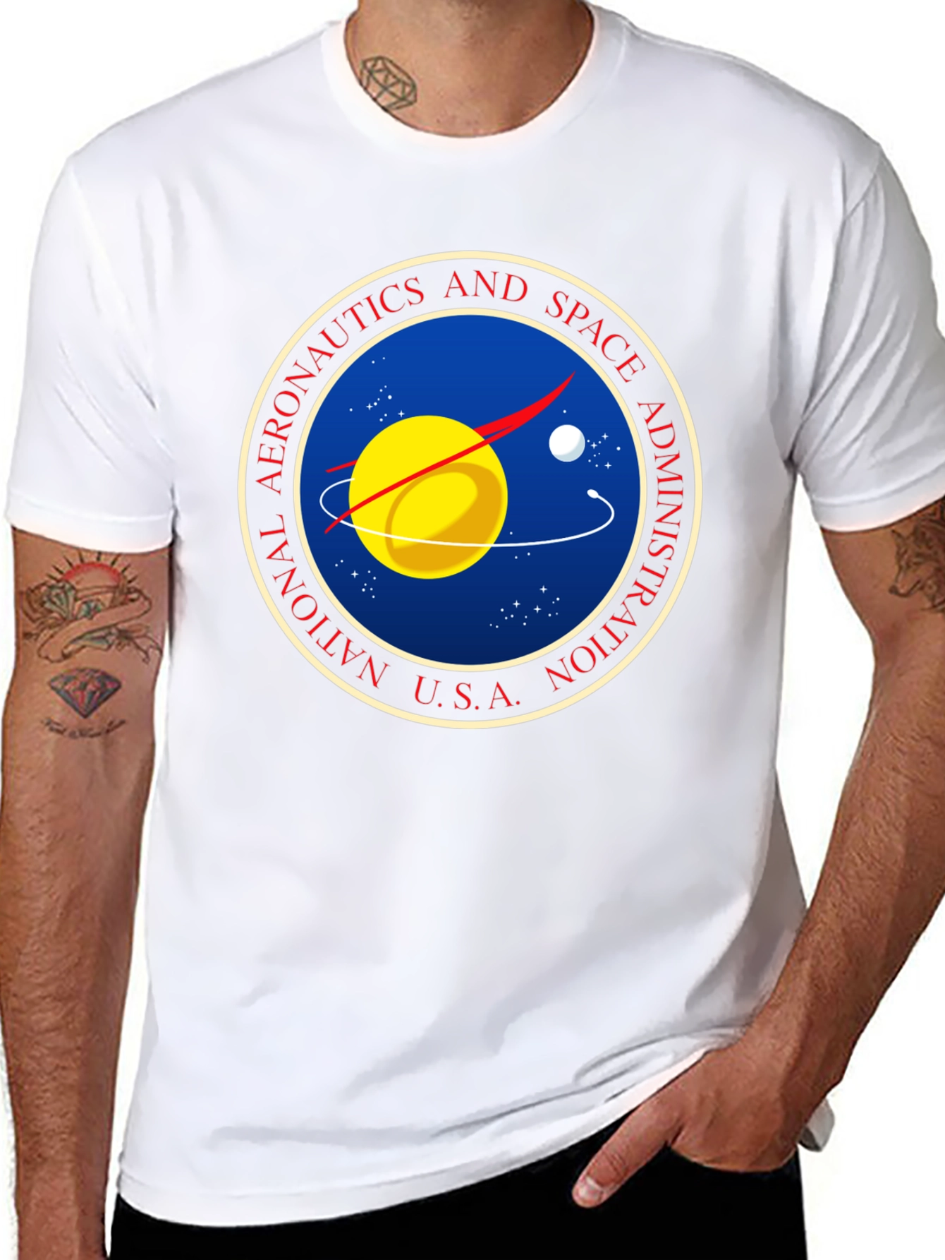 NASA Logo Graphic Black T-Shirt