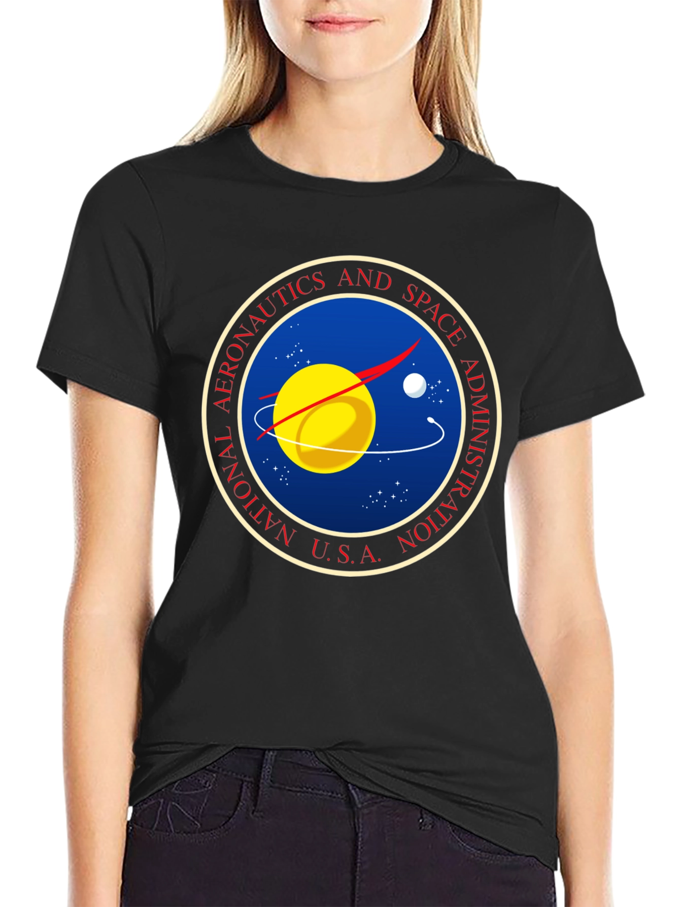 NASA Logo Graphic Black T-Shirt
