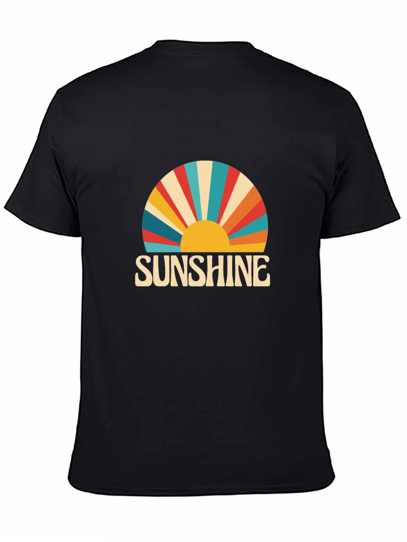 Sunshine Retro Graphic Tee - Black T-Shirt