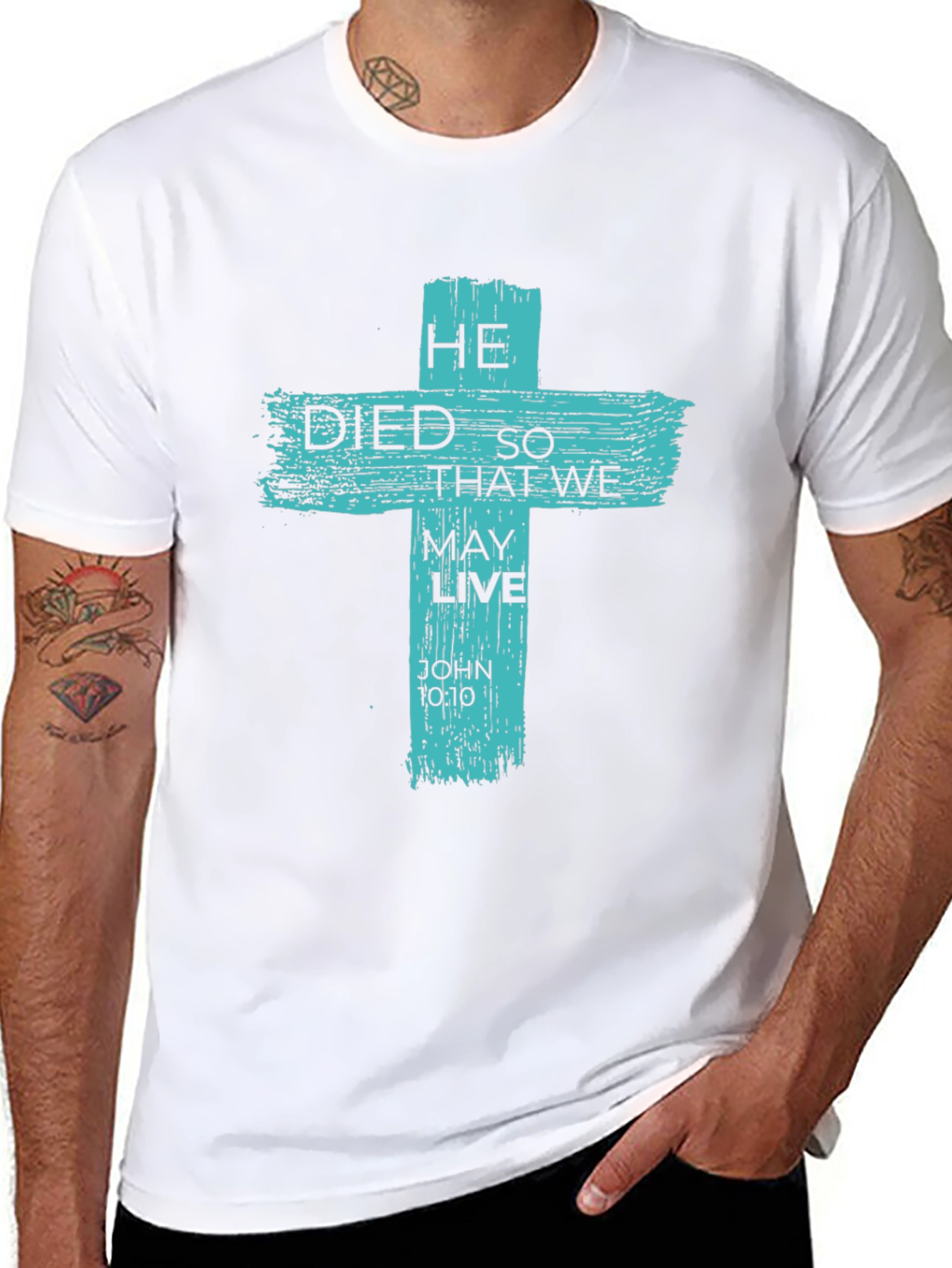 He Died So That We May Live Graphic Tee