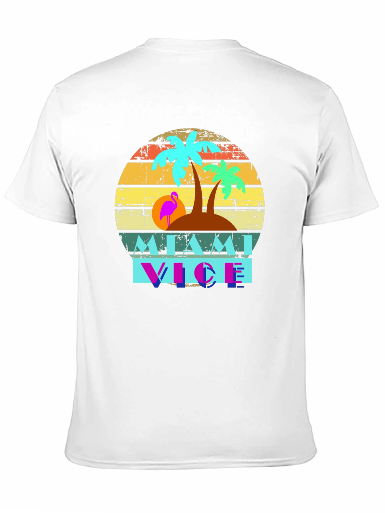 Miami Vice Graphic Tee - Retro Style