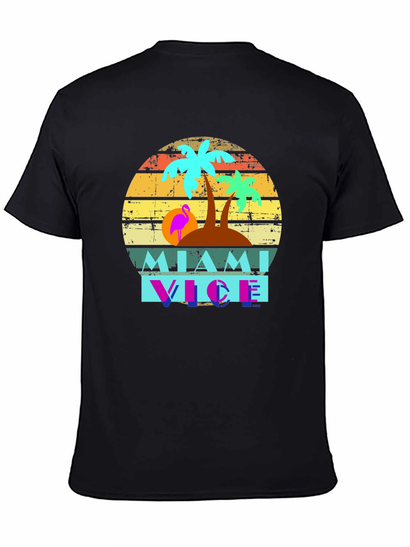 Miami Vice Graphic Tee - Retro Style