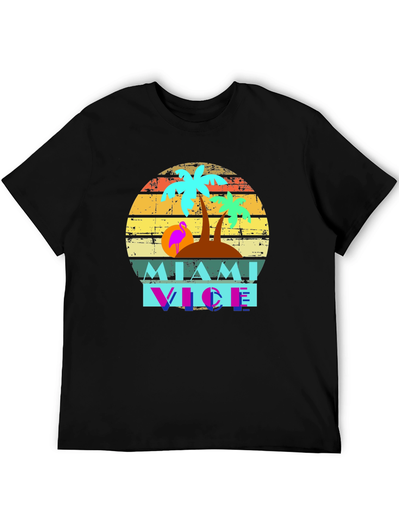 Miami Vice Graphic Tee - Retro Style