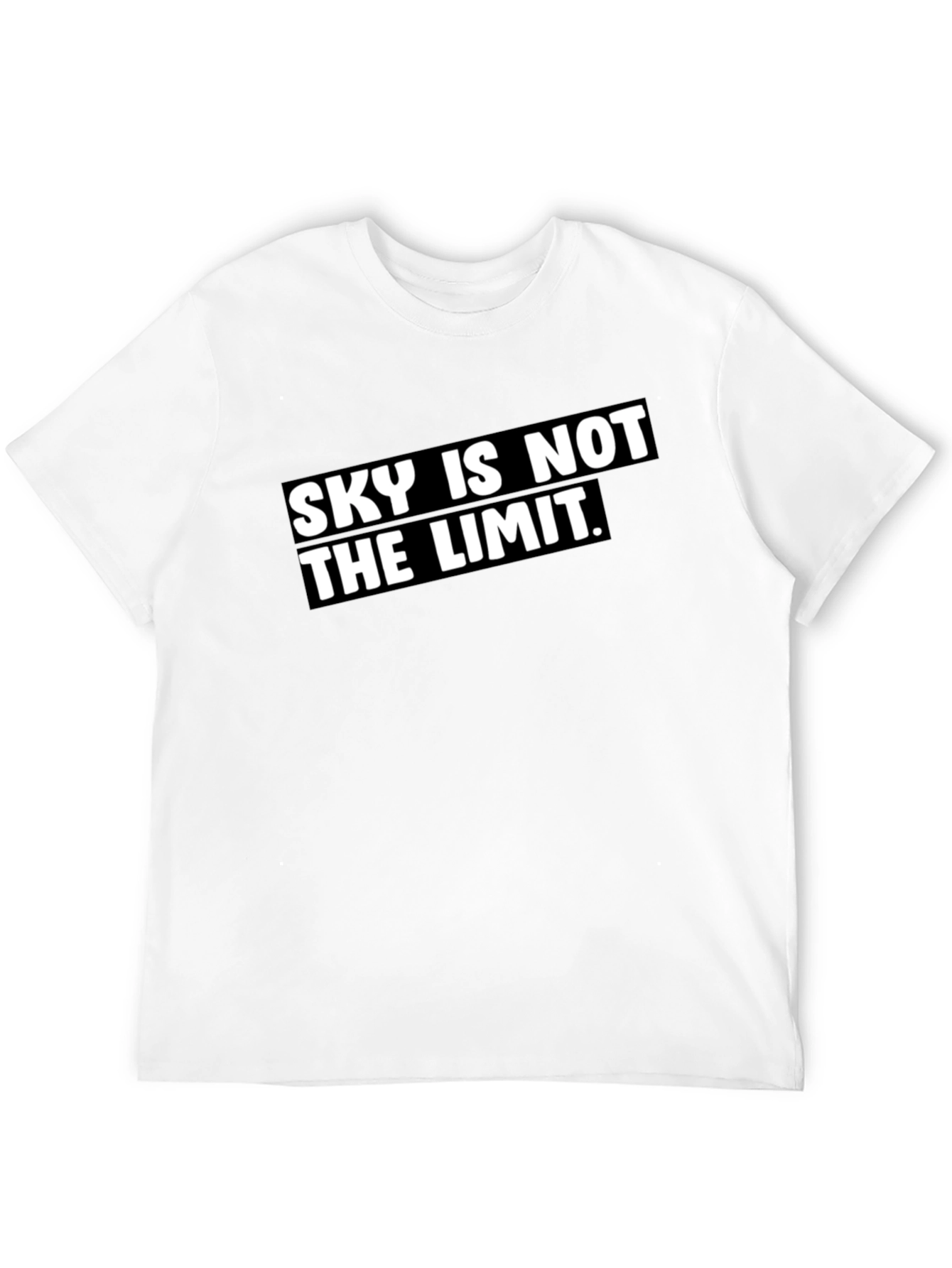 Sky Is Not The Limit Black Graphic Tee
