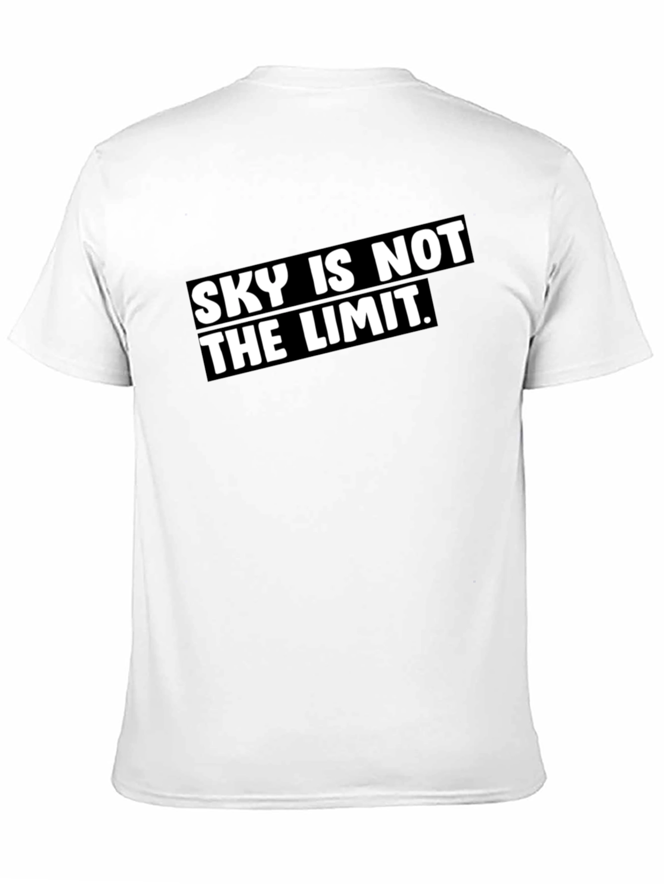 Sky Is Not The Limit Black Graphic Tee