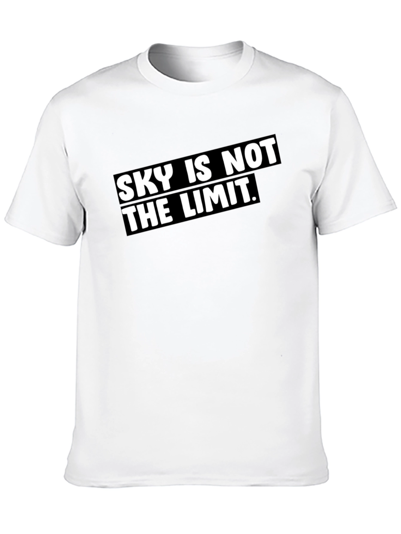 Sky Is Not The Limit Black Graphic Tee