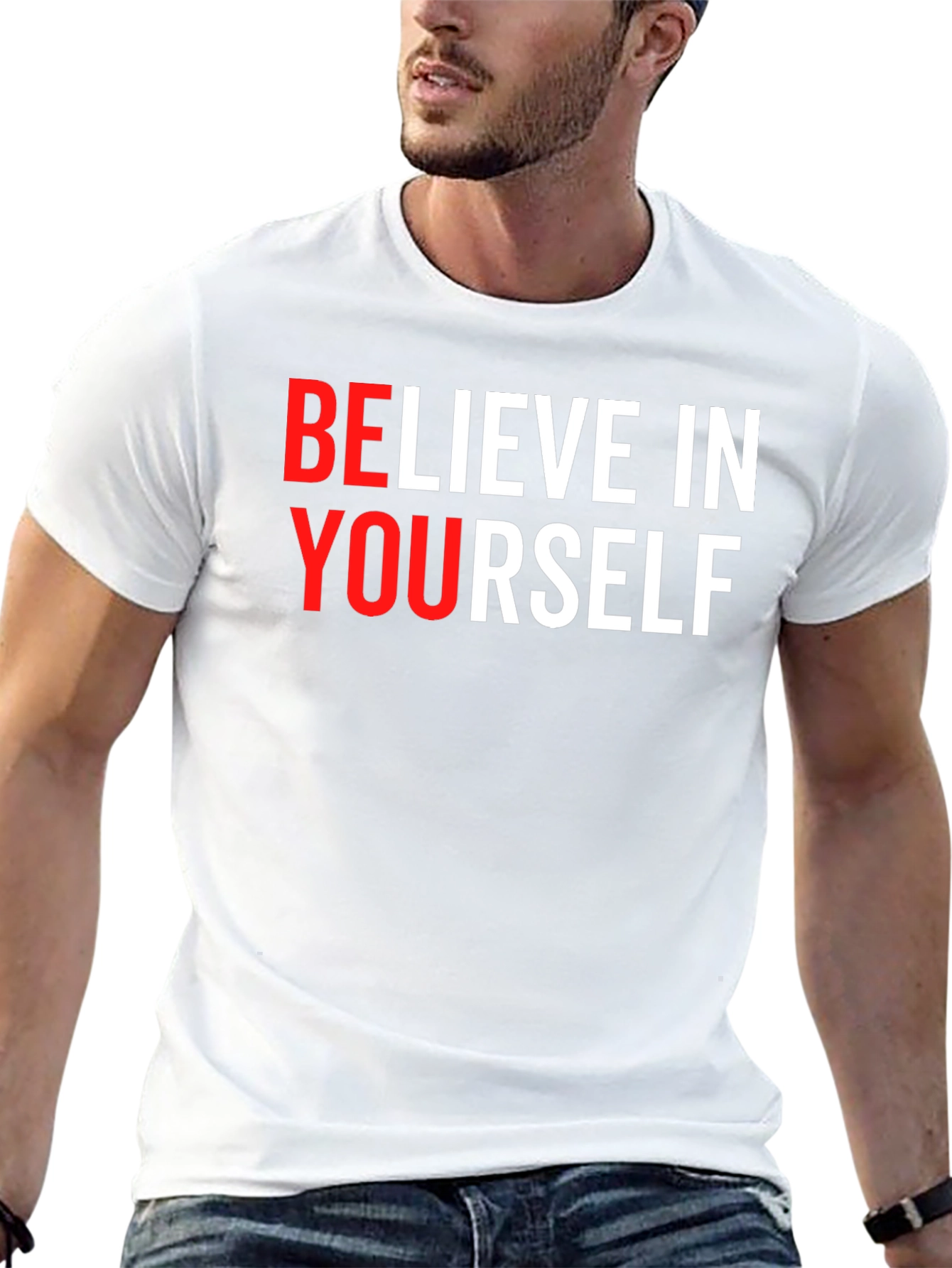 Believe In Yourself Graphic Tee - Black T-Shirt