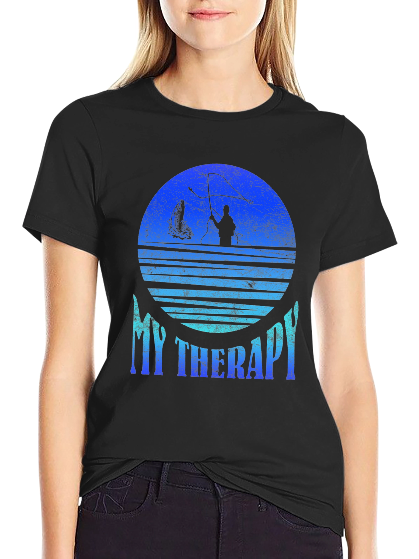 Fishing Therapy T-Shirt: Angler Graphic Tee