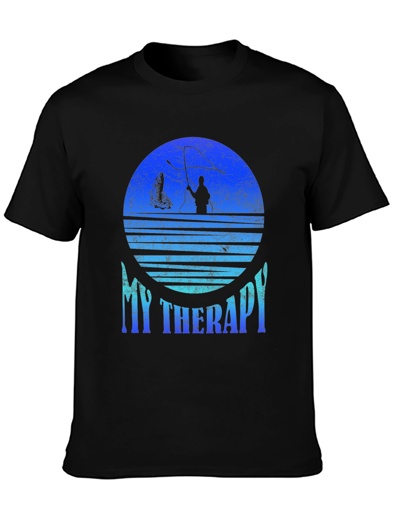 Fishing Therapy T-Shirt: Angler Graphic Tee