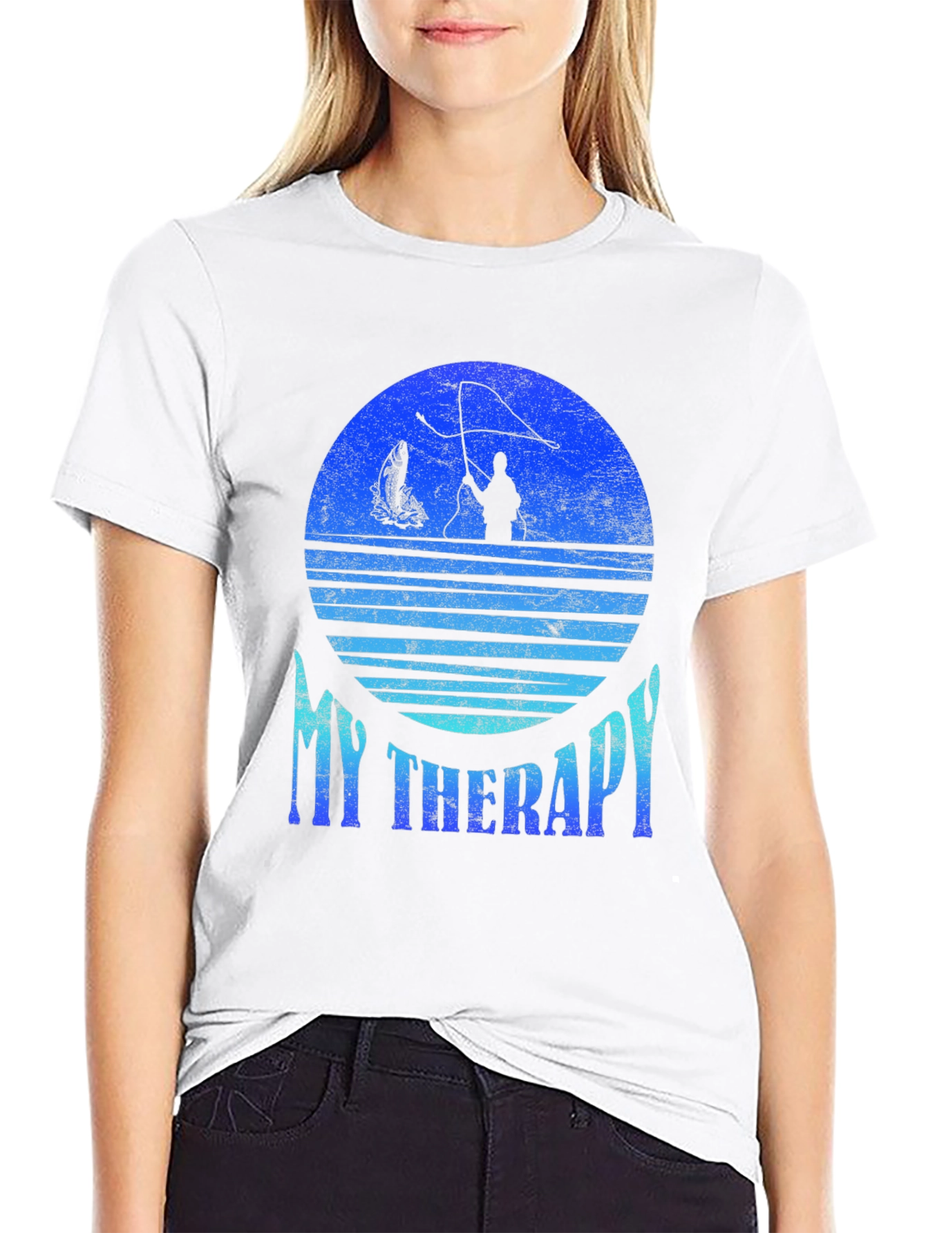 Fishing Therapy T-Shirt: Angler Graphic Tee