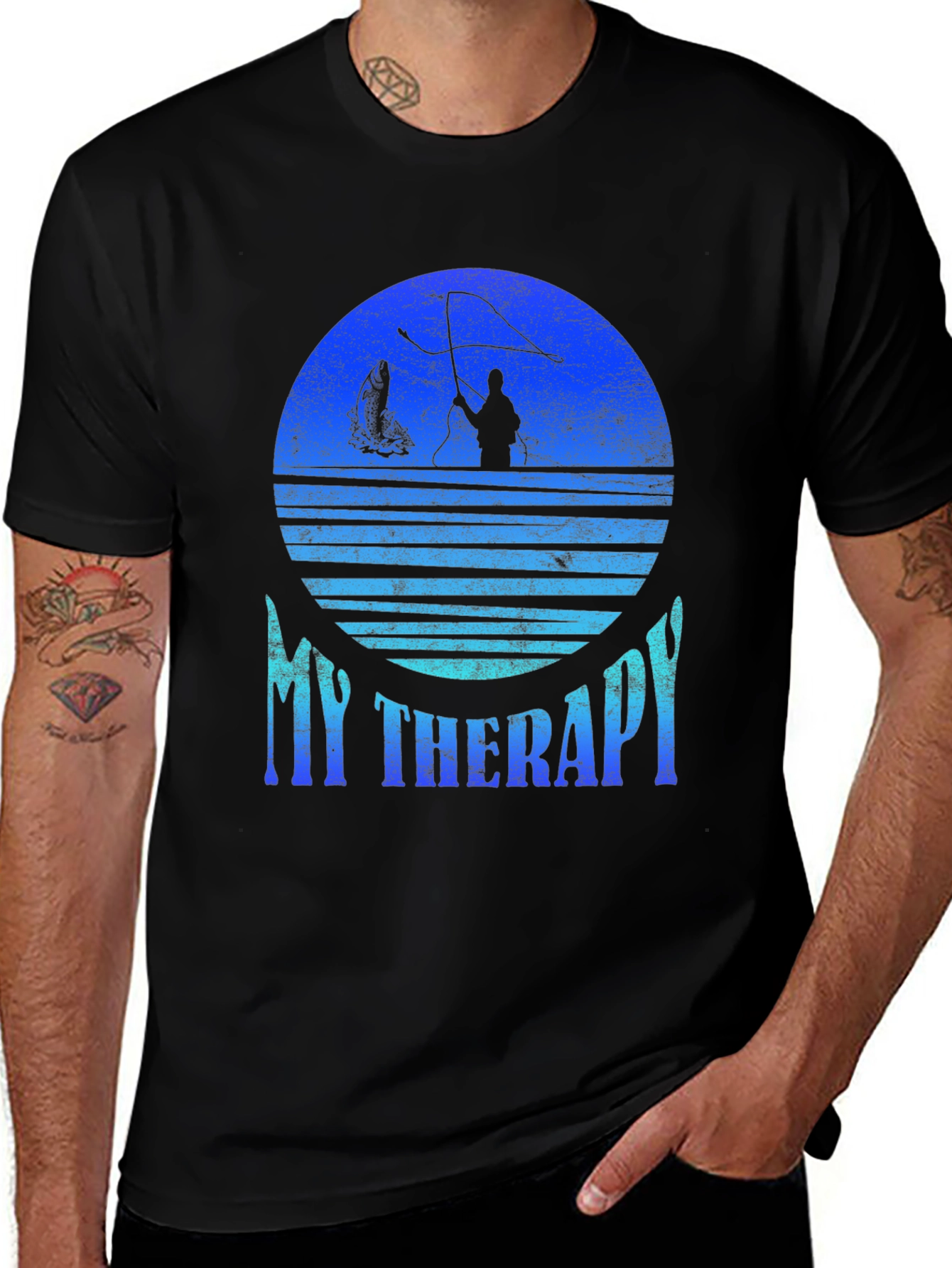 Fishing Therapy T-Shirt: Angler Graphic Tee