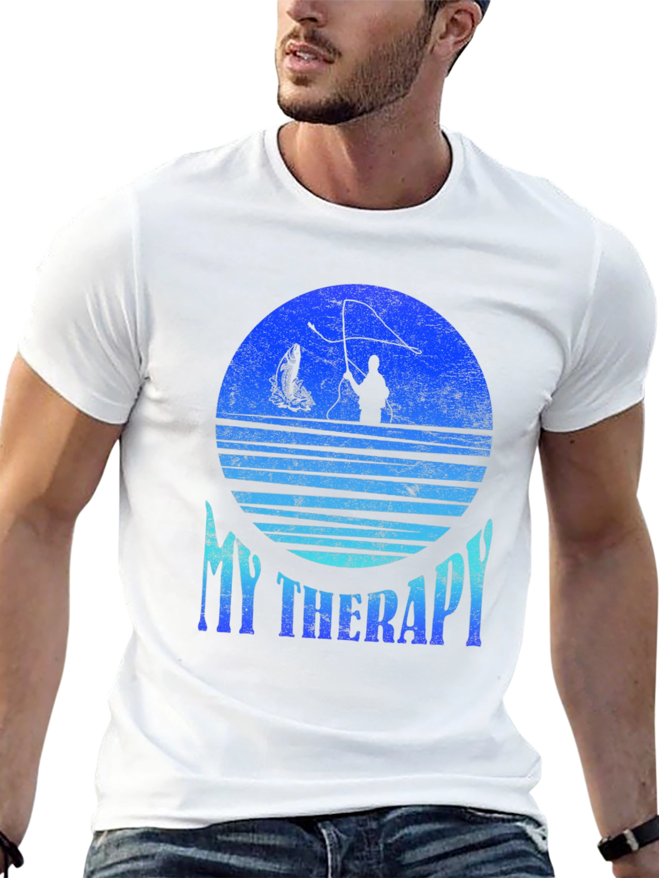 Fishing Therapy T-Shirt: Angler Graphic Tee
