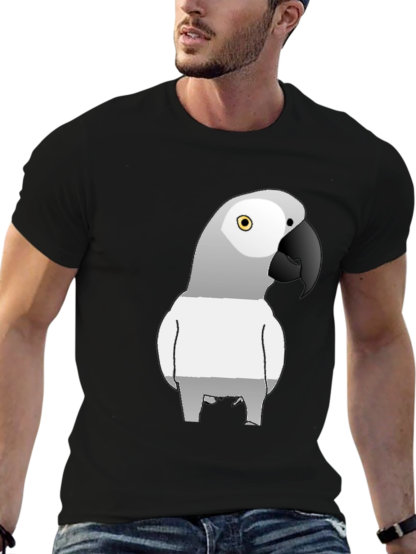 Parrot Graphic T-Shirt - Stylish Bird Lover Tee