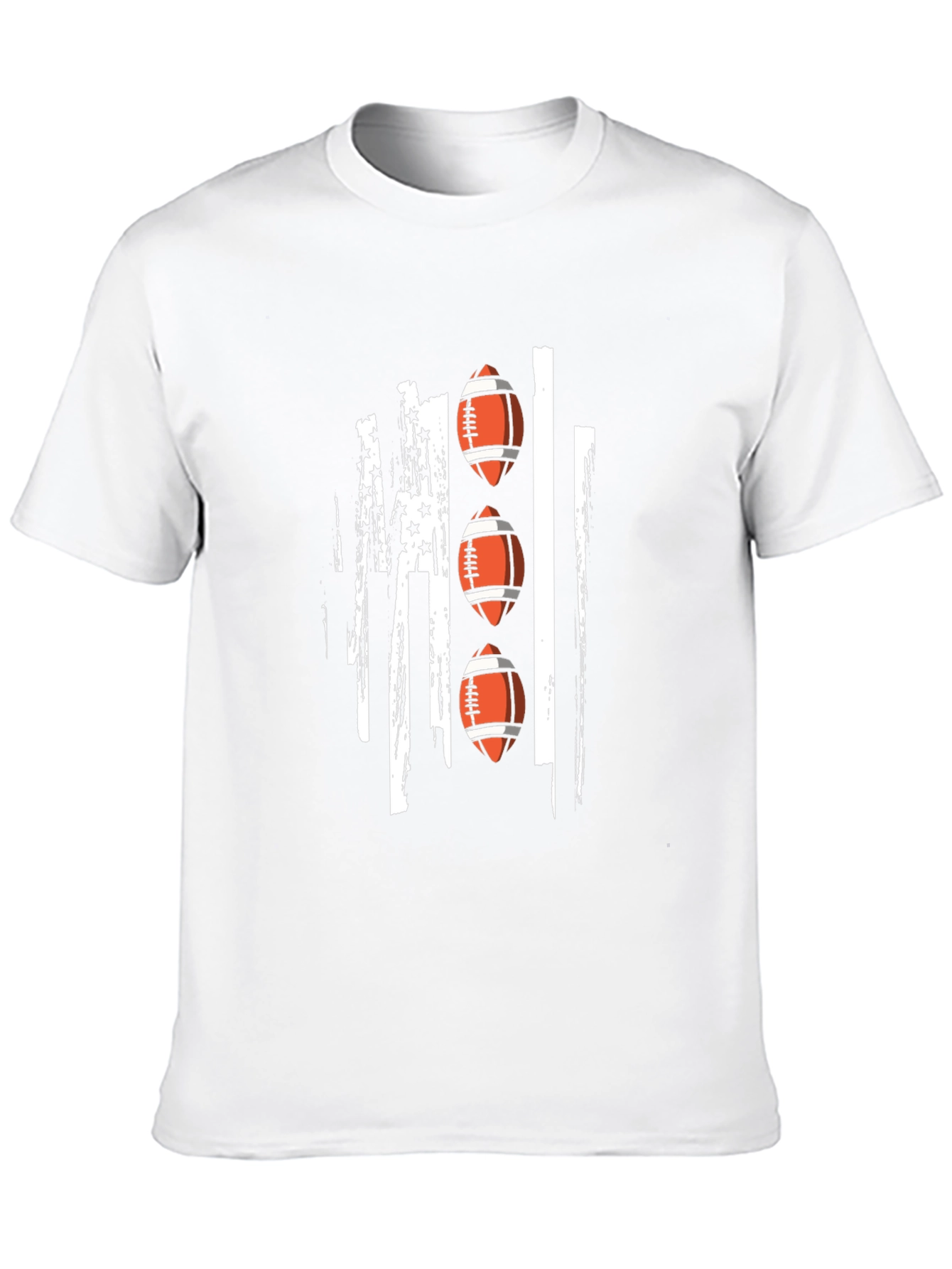 Football Flag Graphic Tee - Black