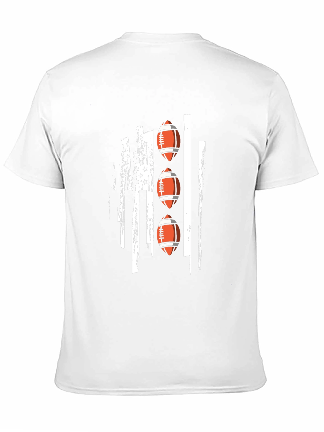 Football Flag Graphic Tee - Black