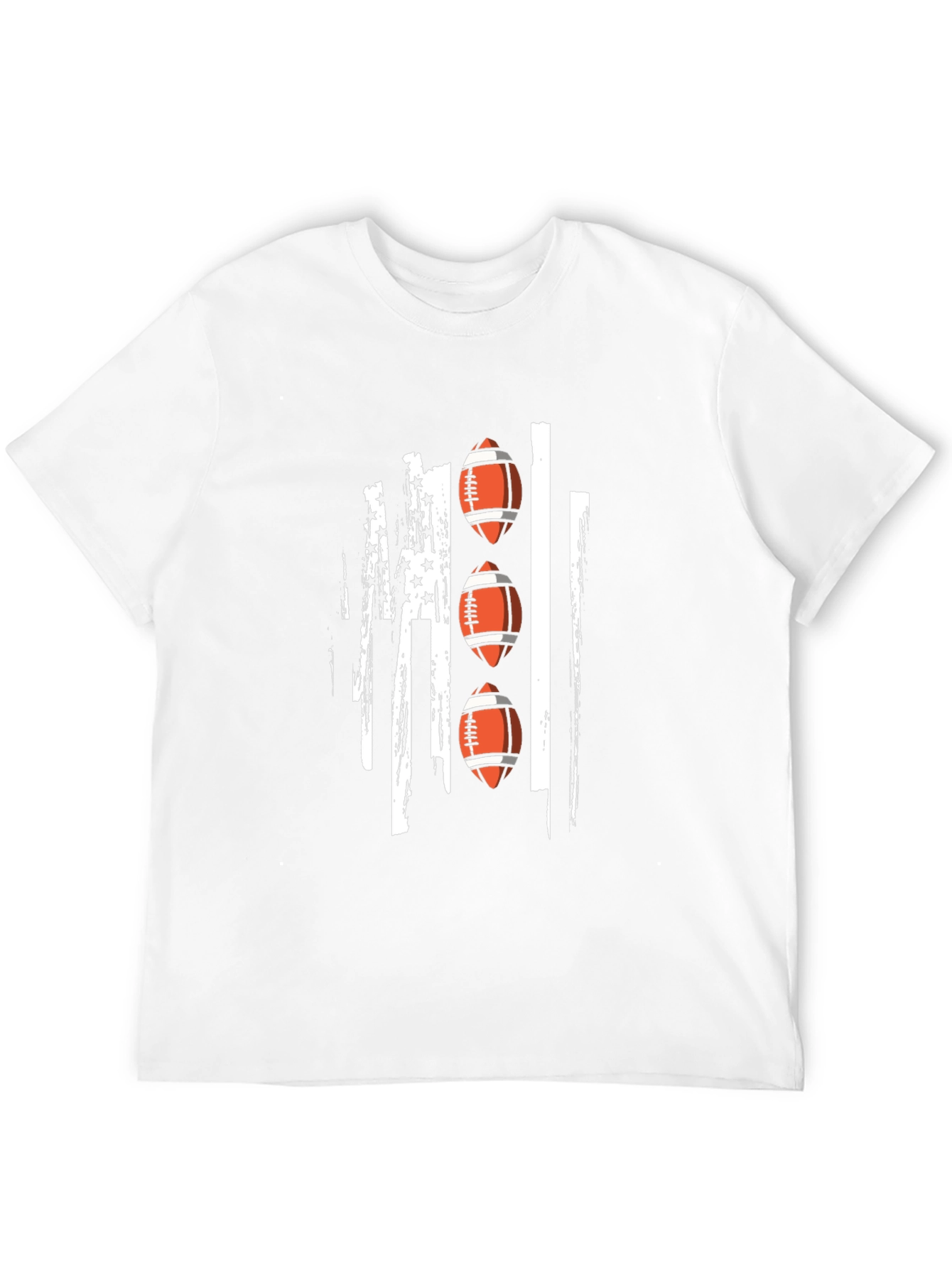 Football Flag Graphic Tee - Black