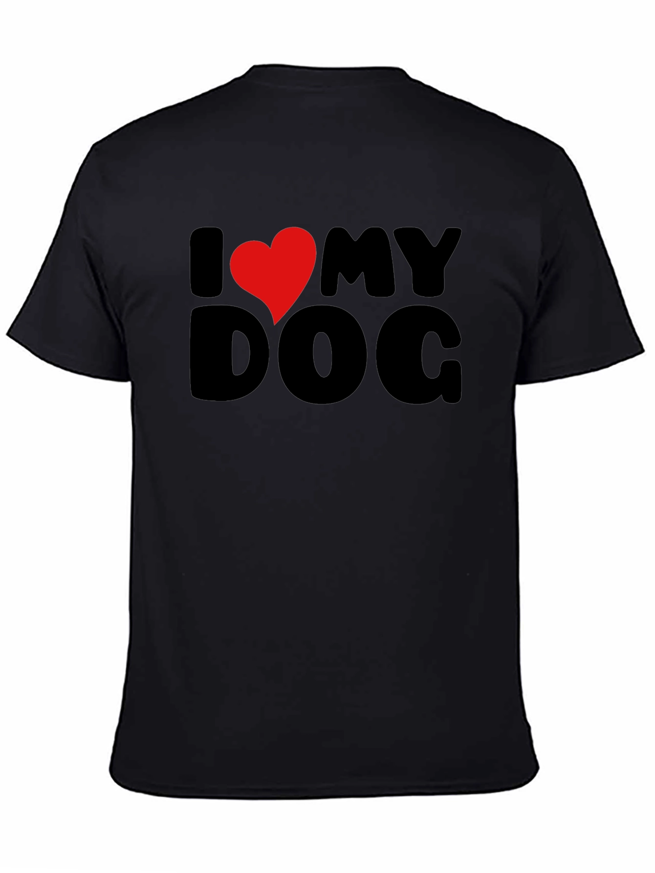 I Heart My Dog Black Graphic Tee