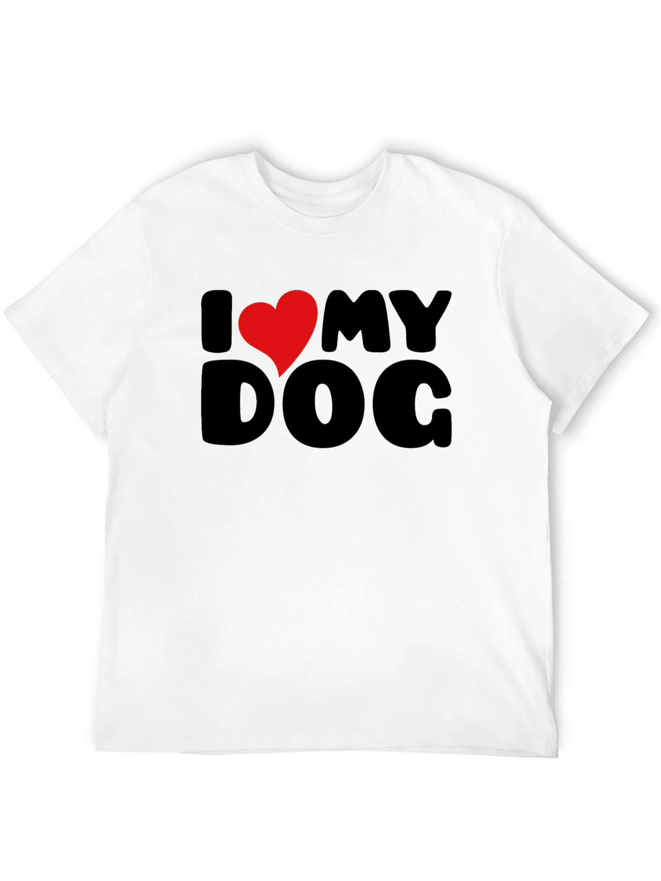 I Heart My Dog Black Graphic Tee