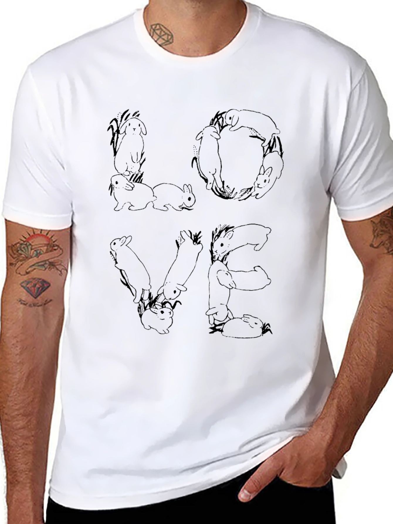 Bunny Love T-Shirt - Adorable Graphic Tee