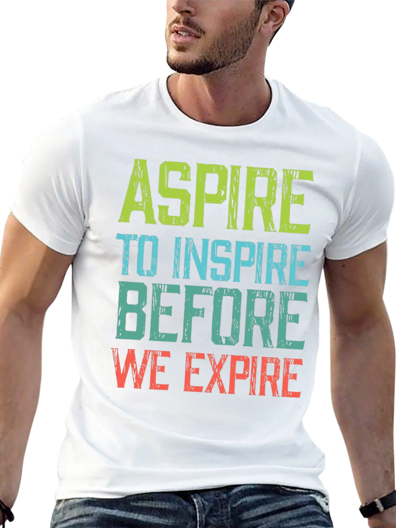 Aspire to Inspire Graphic Tee - Motivational T-Shirt