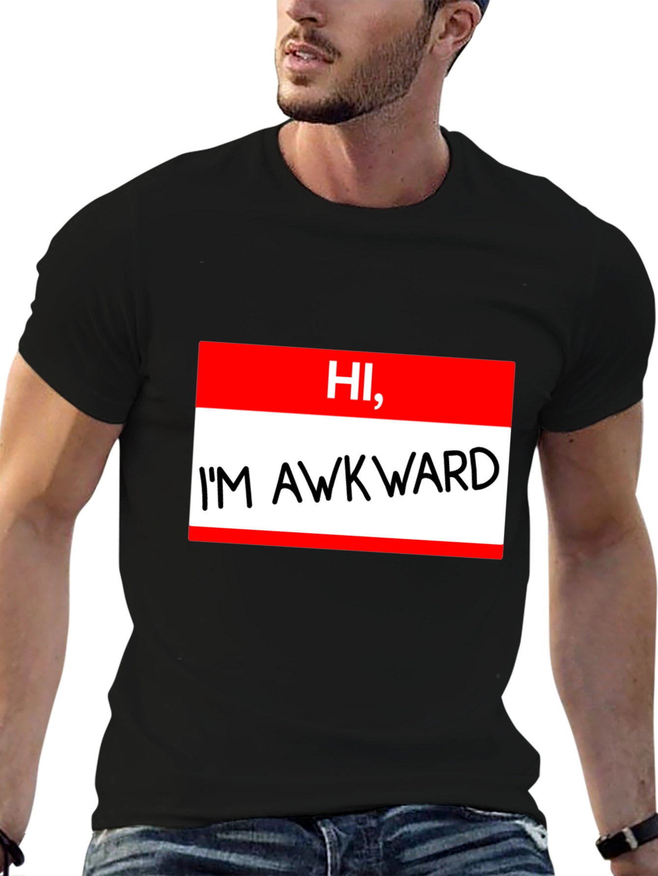 Hi Im Awkward T-Shirt Funny Introvert Tee