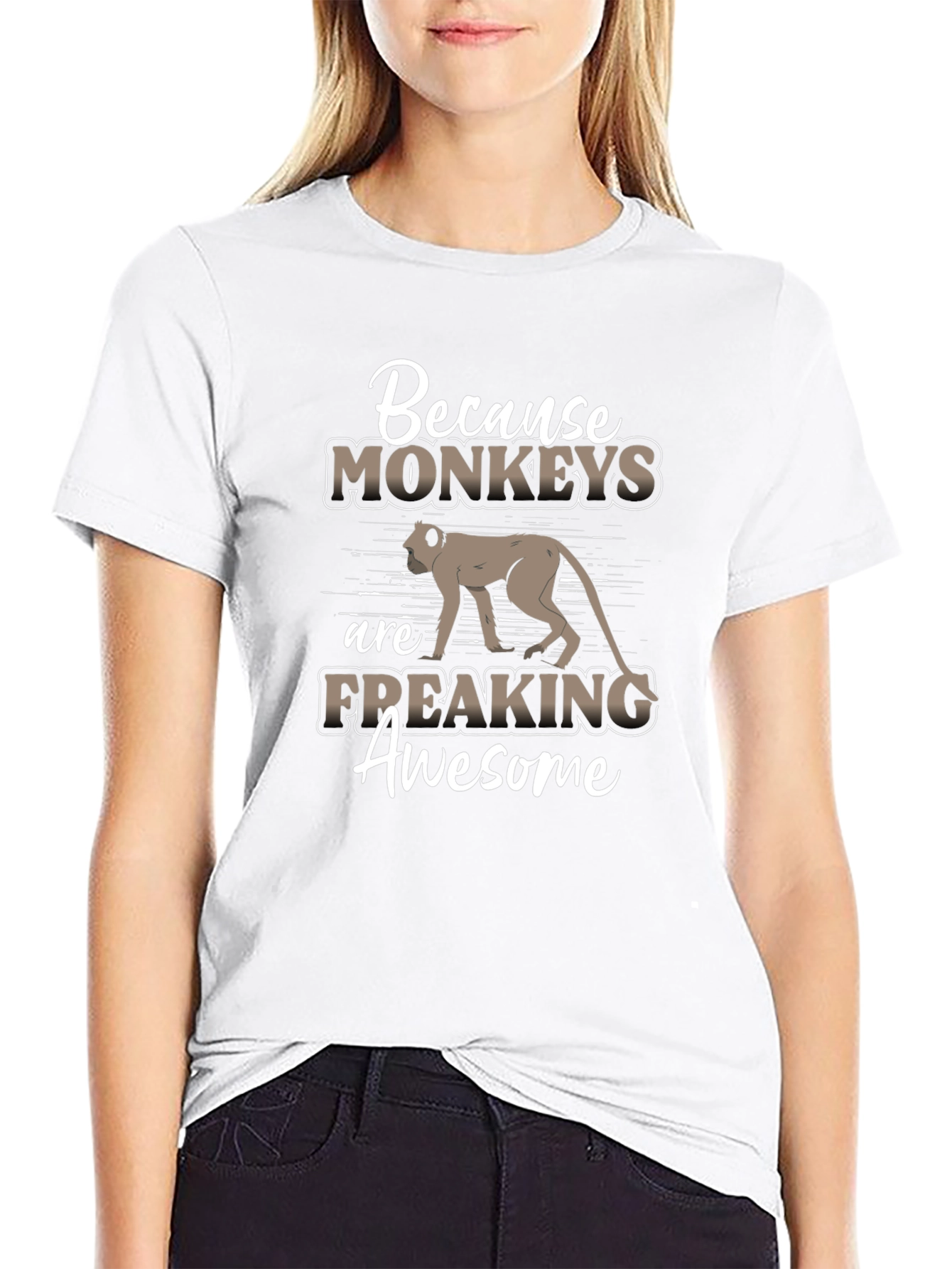 Monkey Lover T-Shirt - Because Monkeys Are Freaking Awesome