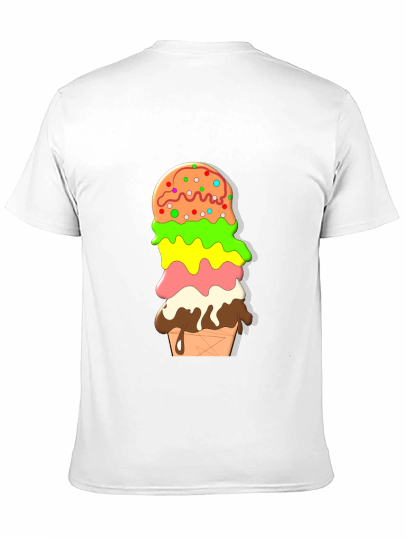 Ice Cream Stack Graphic Tee - Fun Summer Style