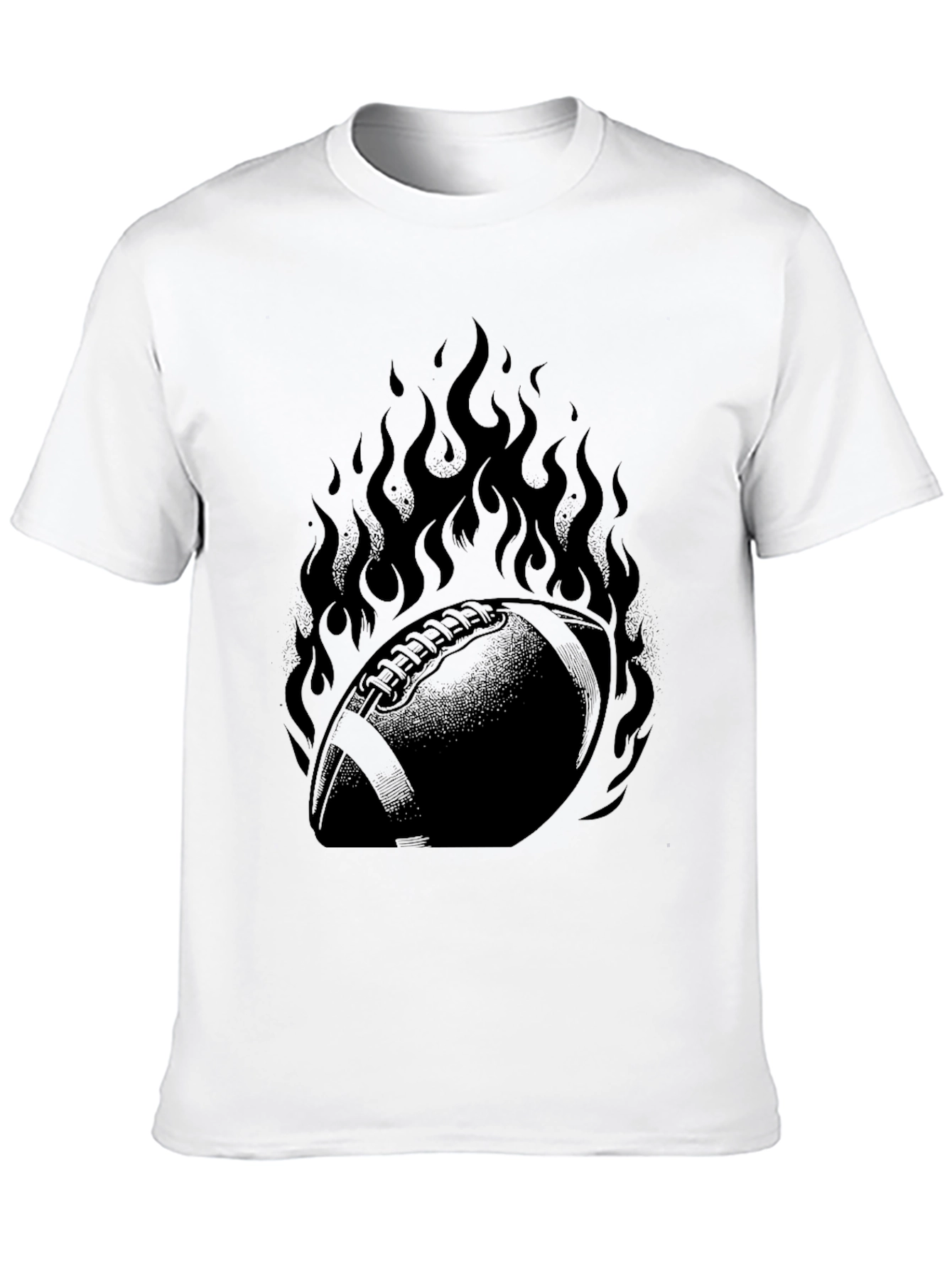 Fiery Football Graphic Tee