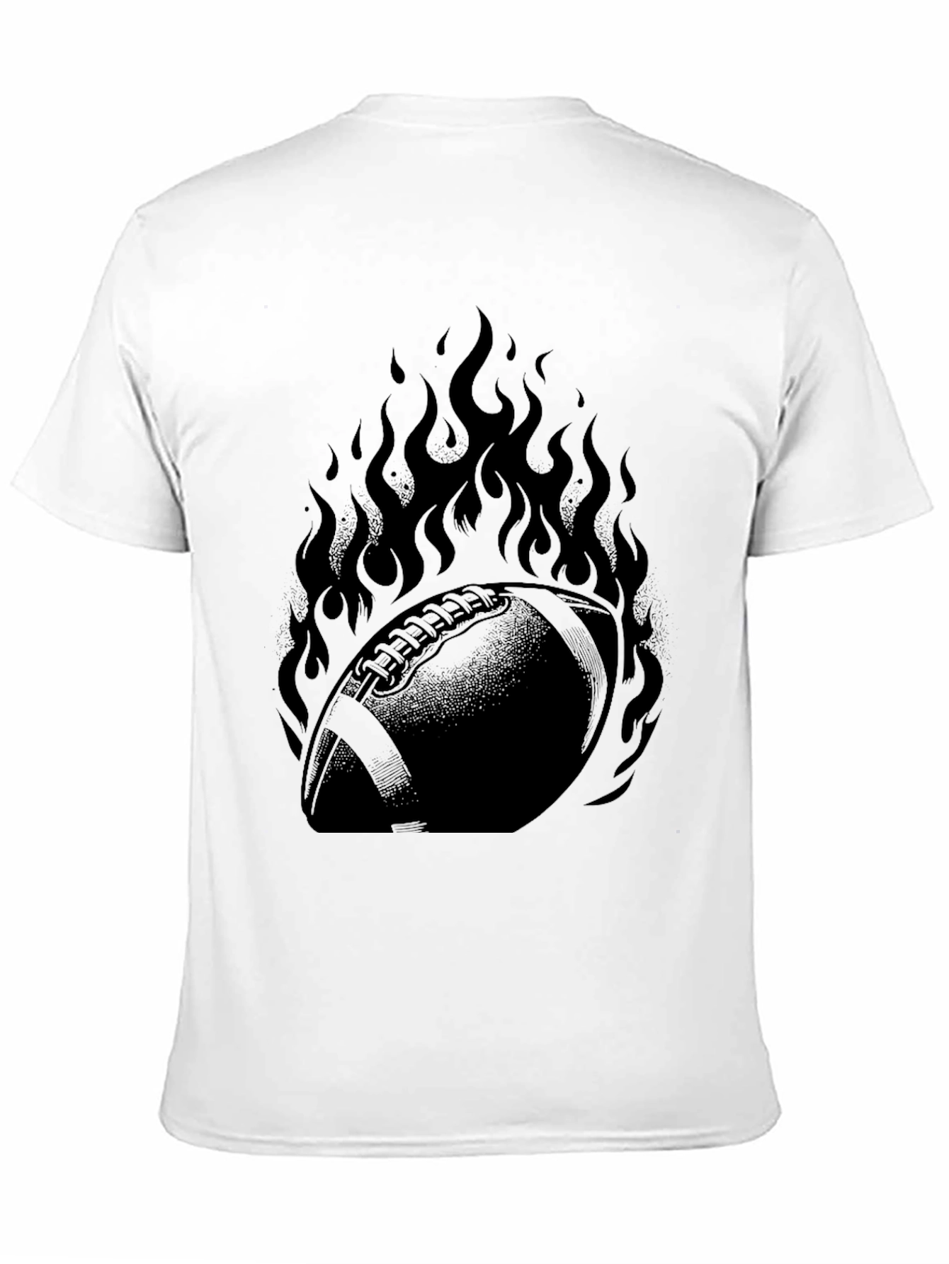 Fiery Football Graphic Tee