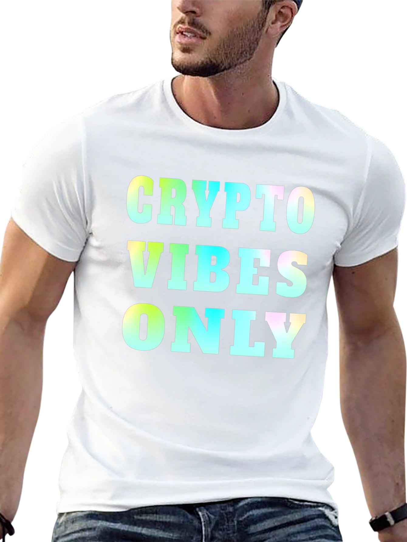 Crypto Vibes Only Graphic Tee - Black