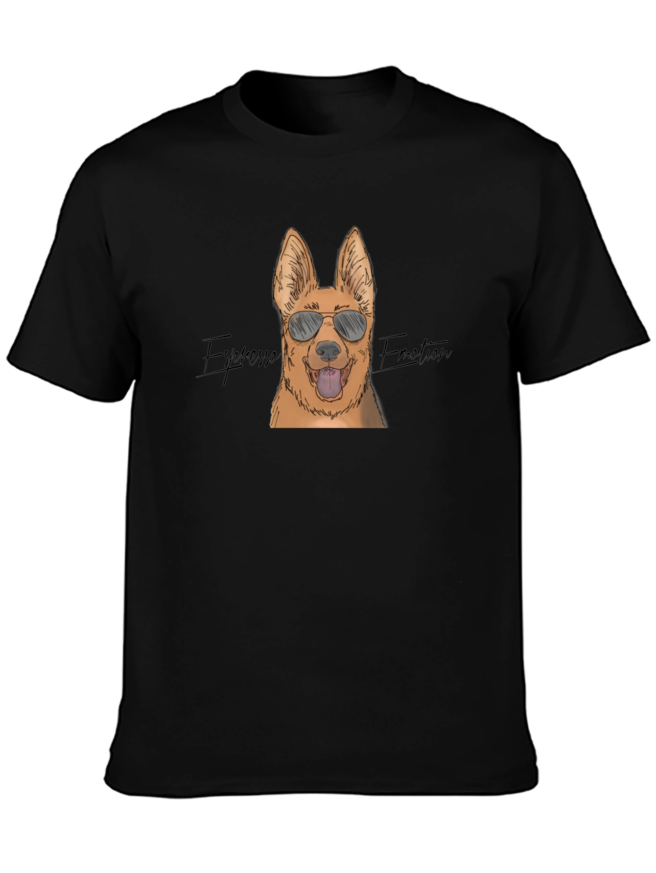 Cool Dog T-Shirt - Espresso Emotion Graphic Tee